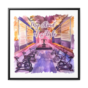 Empowerment Canvas Print, Framed, Inspiring Women's Cycle Studio My Kind of Aisle