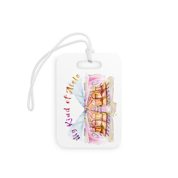 Empowerment Luggage Tag, Inspiring Women's Airplane Travel Bag Accessory, Pink My Kind of Aisle