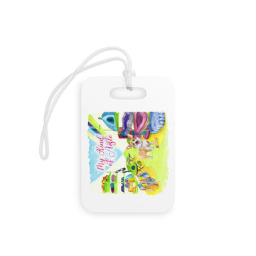 Empowerment Luggage Tag, Inspiring Women's Pet Corgi Travel Bag Accessory My Kind of Aisle