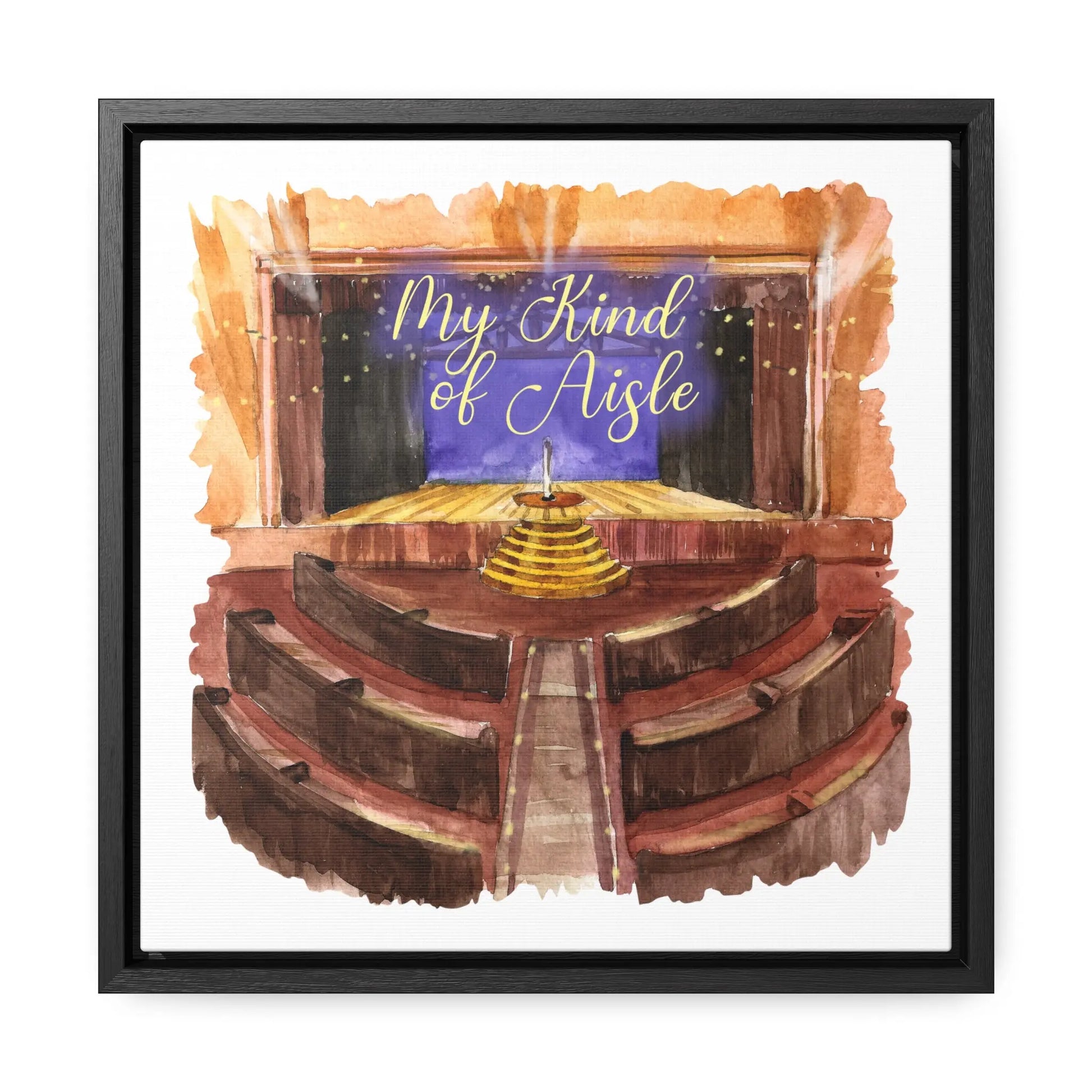 Empowerment Canvas Print, Framed, Inspiring Ryman Auditorium My Kind of Aisle