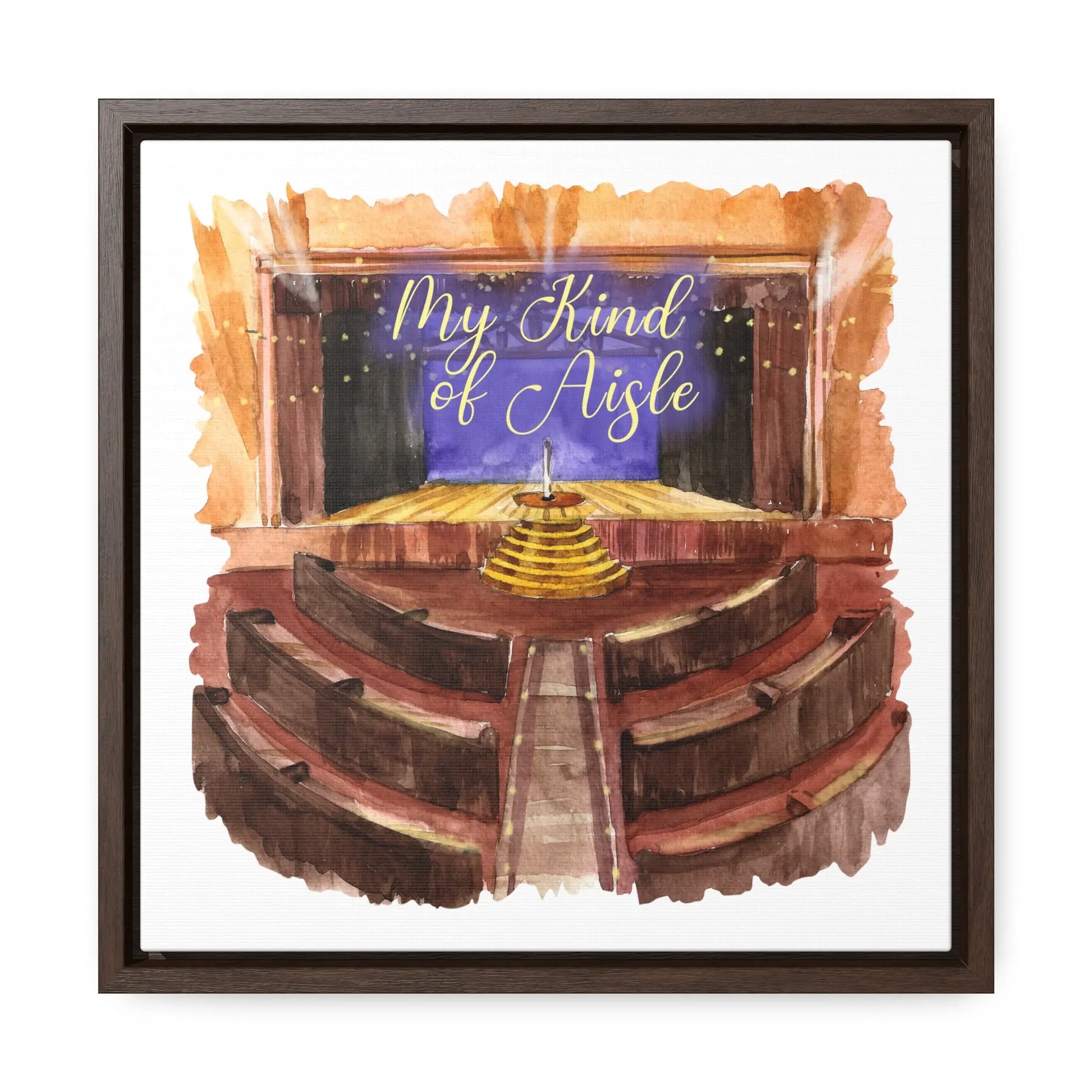 Empowerment Canvas Print, Framed, Inspiring Ryman Auditorium My Kind of Aisle