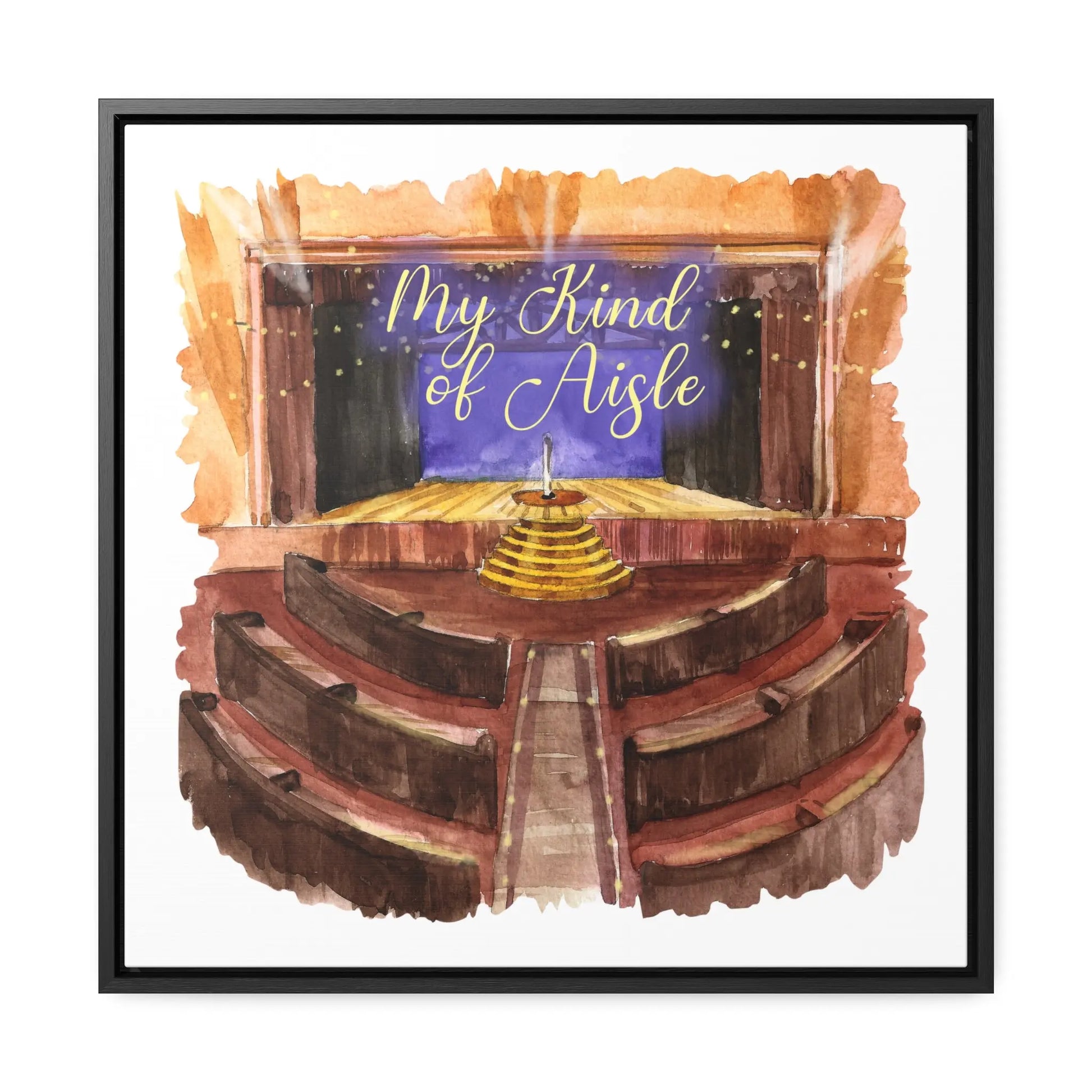 Empowerment Canvas Print, Framed, Inspiring Ryman Auditorium My Kind of Aisle