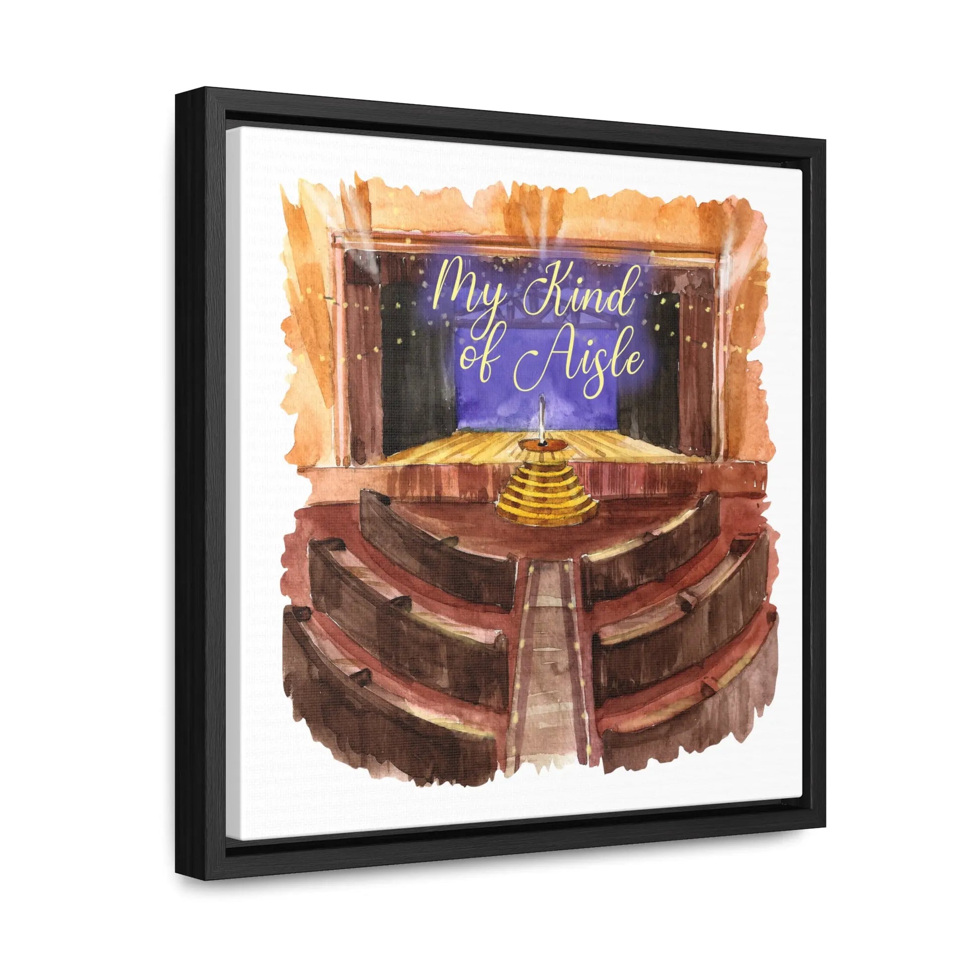 Empowerment Canvas Print, Framed, Inspiring Ryman Auditorium My Kind of Aisle