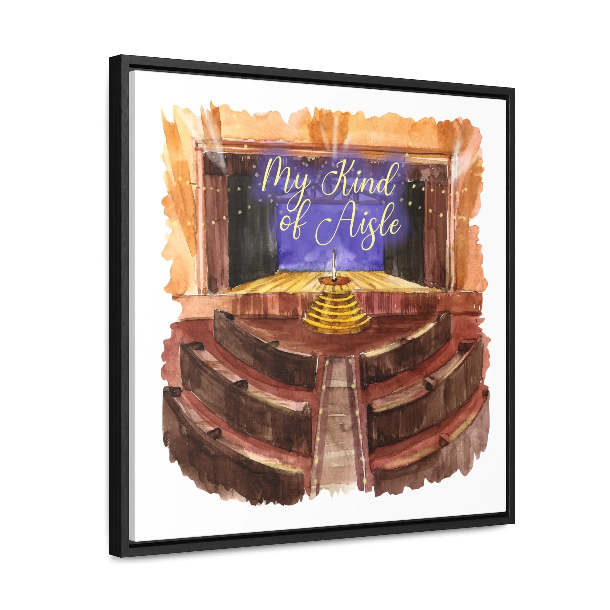 Empowerment Canvas Print, Framed, Inspiring Ryman Auditorium My Kind of Aisle