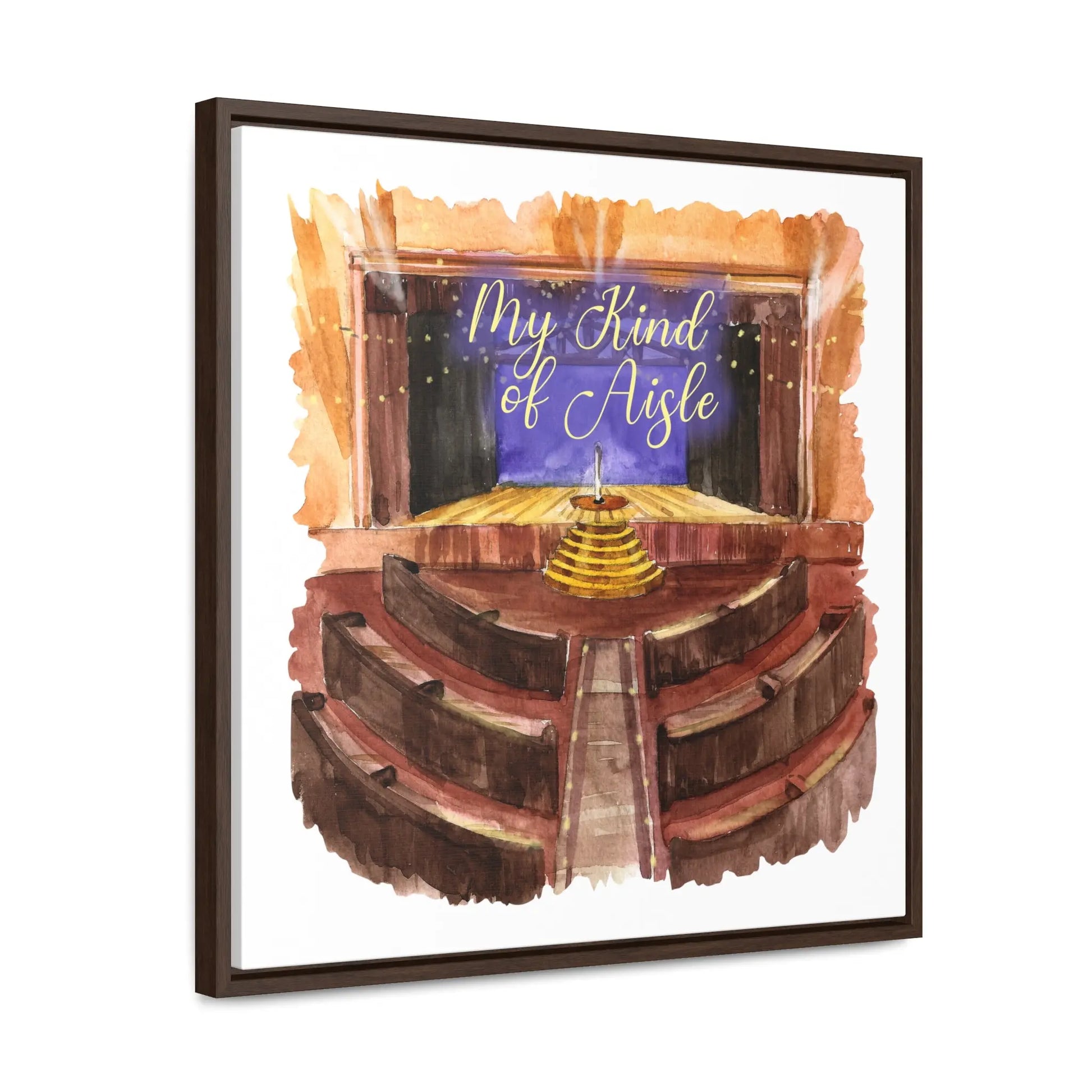 Empowerment Canvas Print, Framed, Inspiring Ryman Auditorium My Kind of Aisle