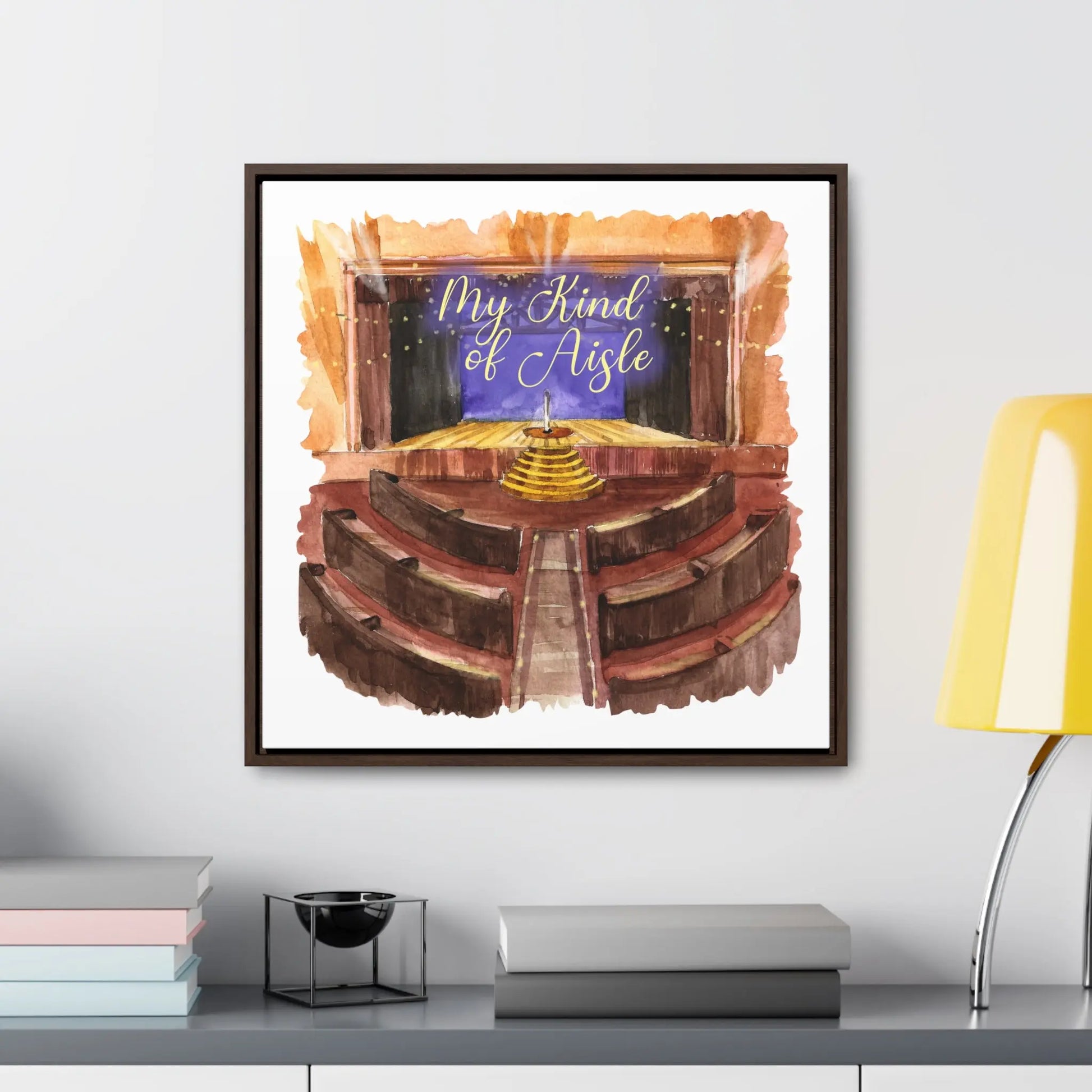 Empowerment Canvas Print, Framed, Inspiring Ryman Auditorium My Kind of Aisle