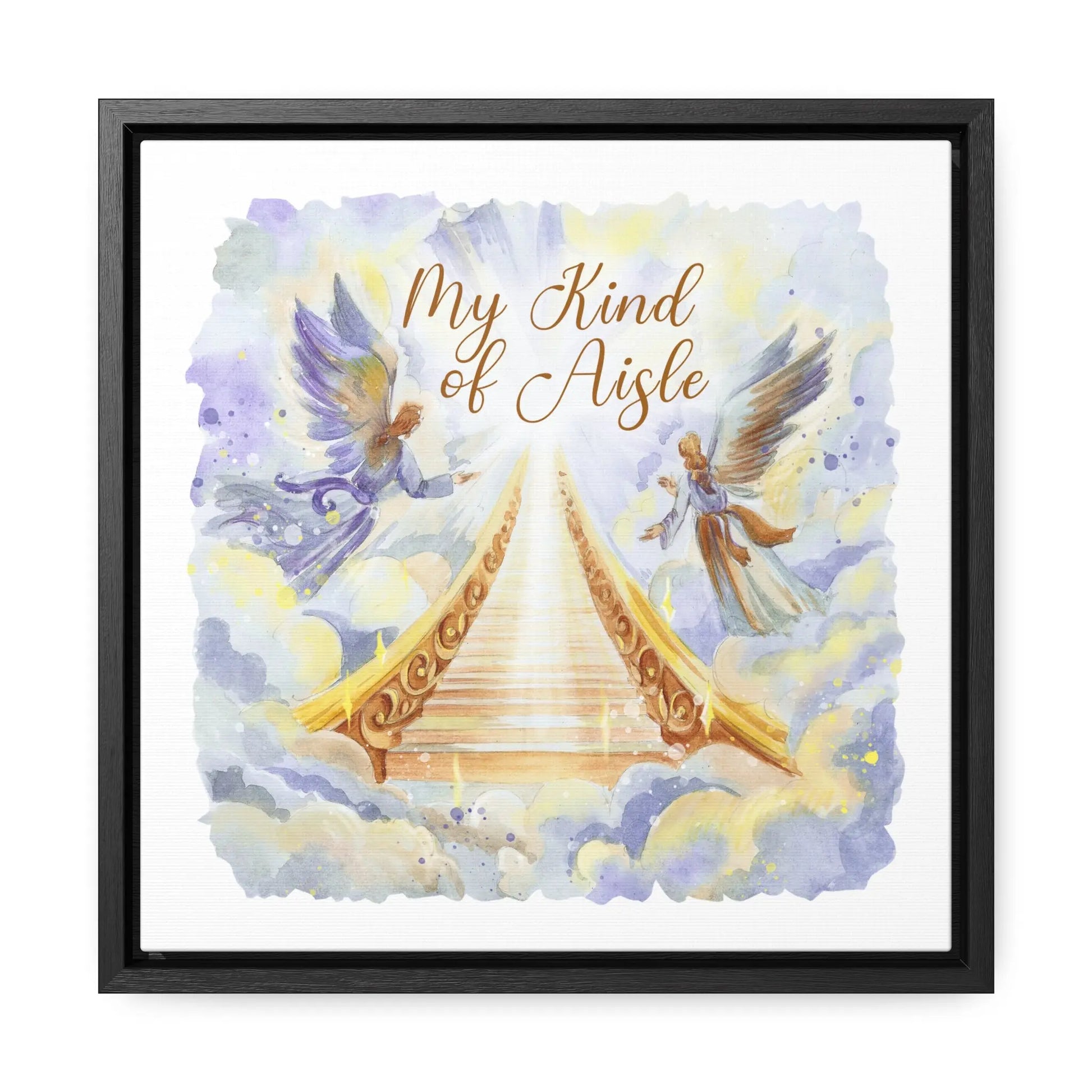 Empowerment Canvas Print, Framed, Inspiring Stairway to Heaven Printify