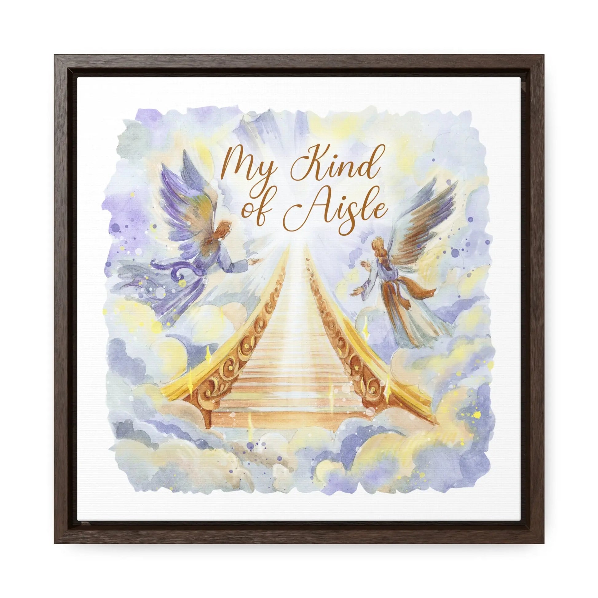 Empowerment Canvas Print, Framed, Inspiring Stairway to Heaven Printify