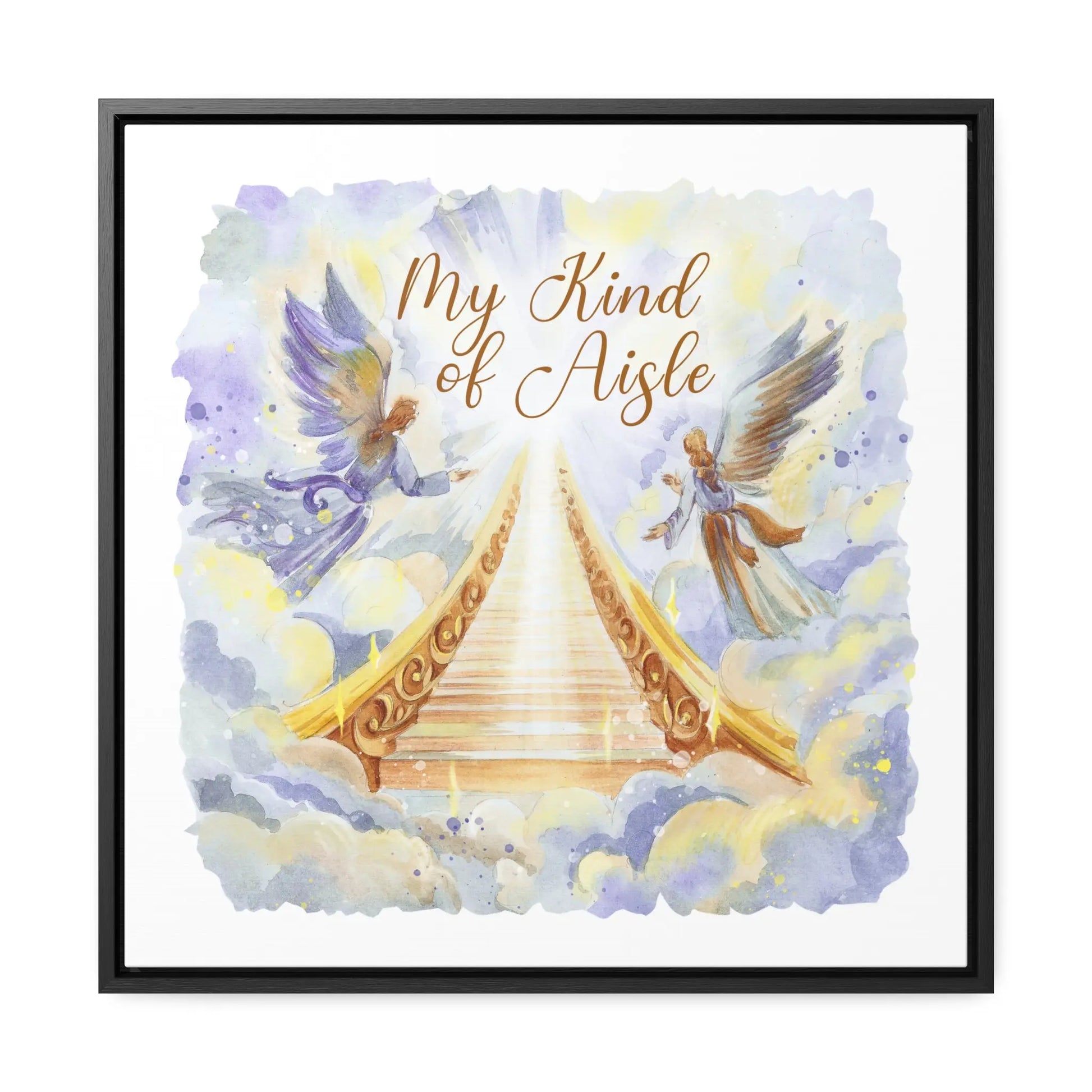 Empowerment Canvas Print, Framed, Inspiring Stairway to Heaven Printify