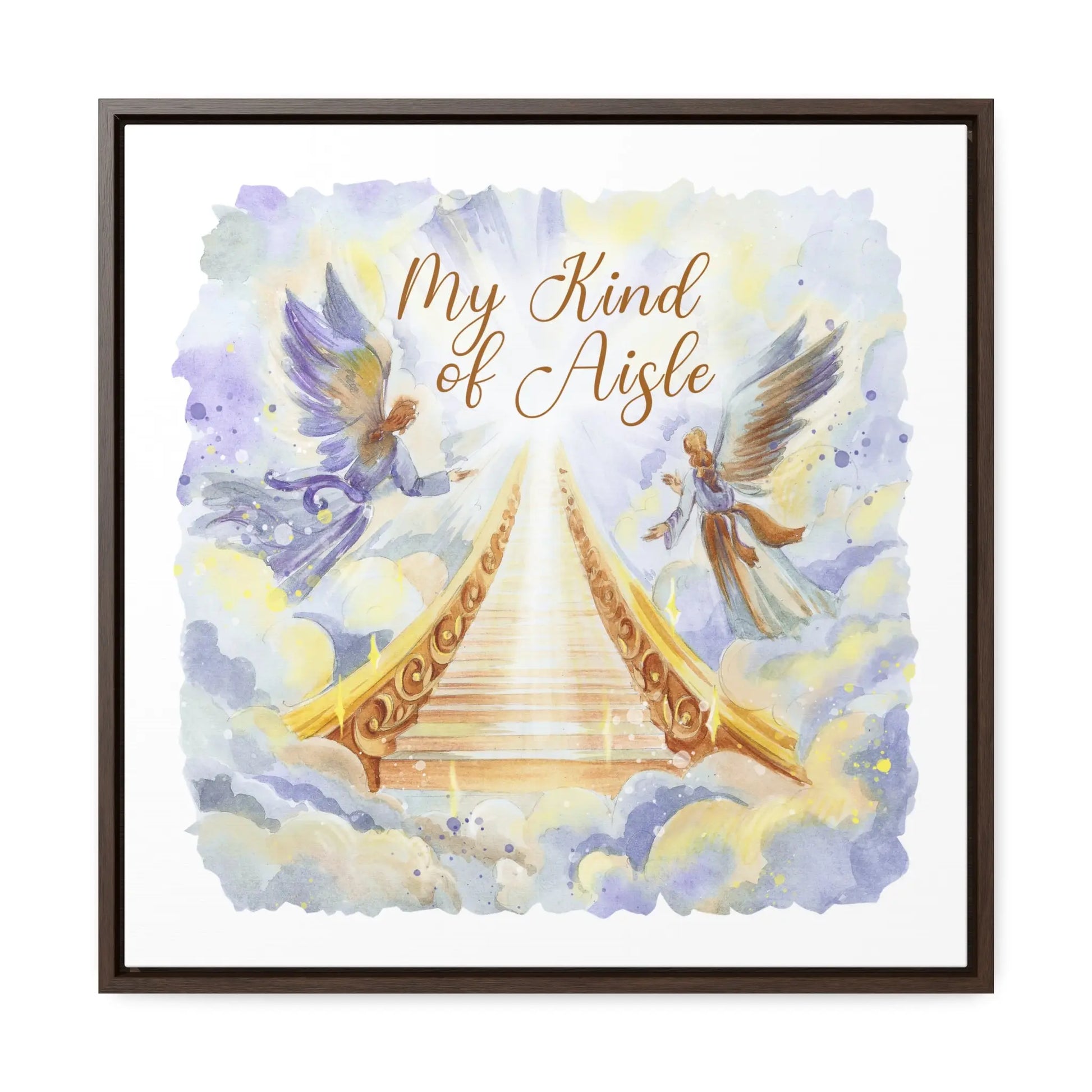 Empowerment Canvas Print, Framed, Inspiring Stairway to Heaven Printify