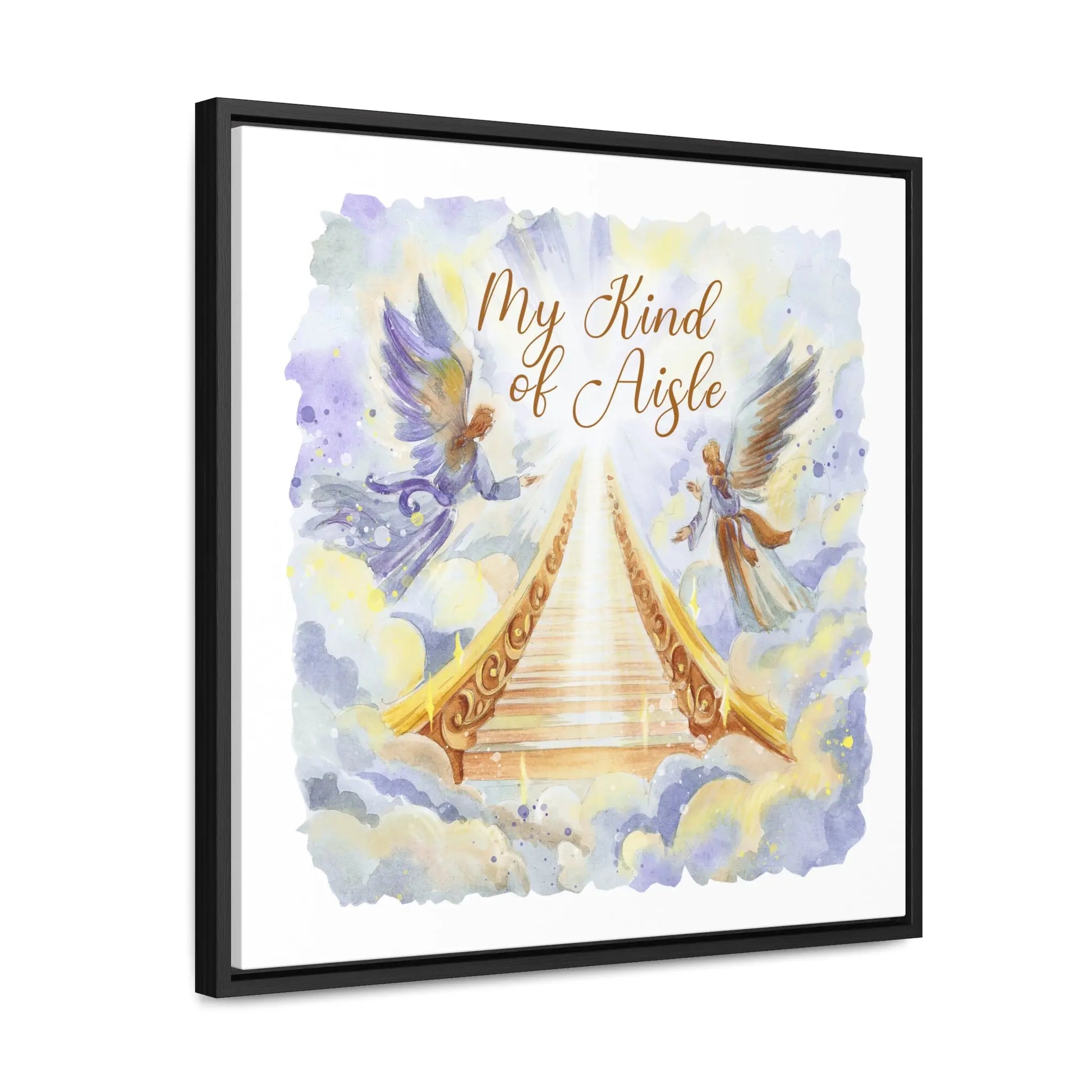 Empowerment Canvas Print, Framed, Inspiring Stairway to Heaven Printify