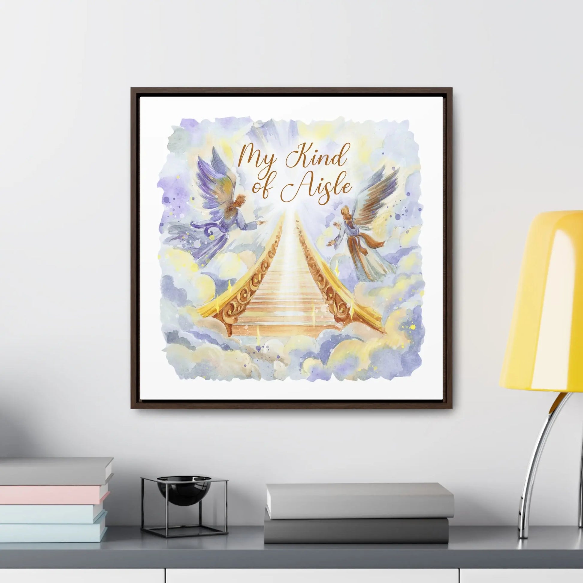 Empowerment Canvas Print, Framed, Inspiring Stairway to Heaven Printify