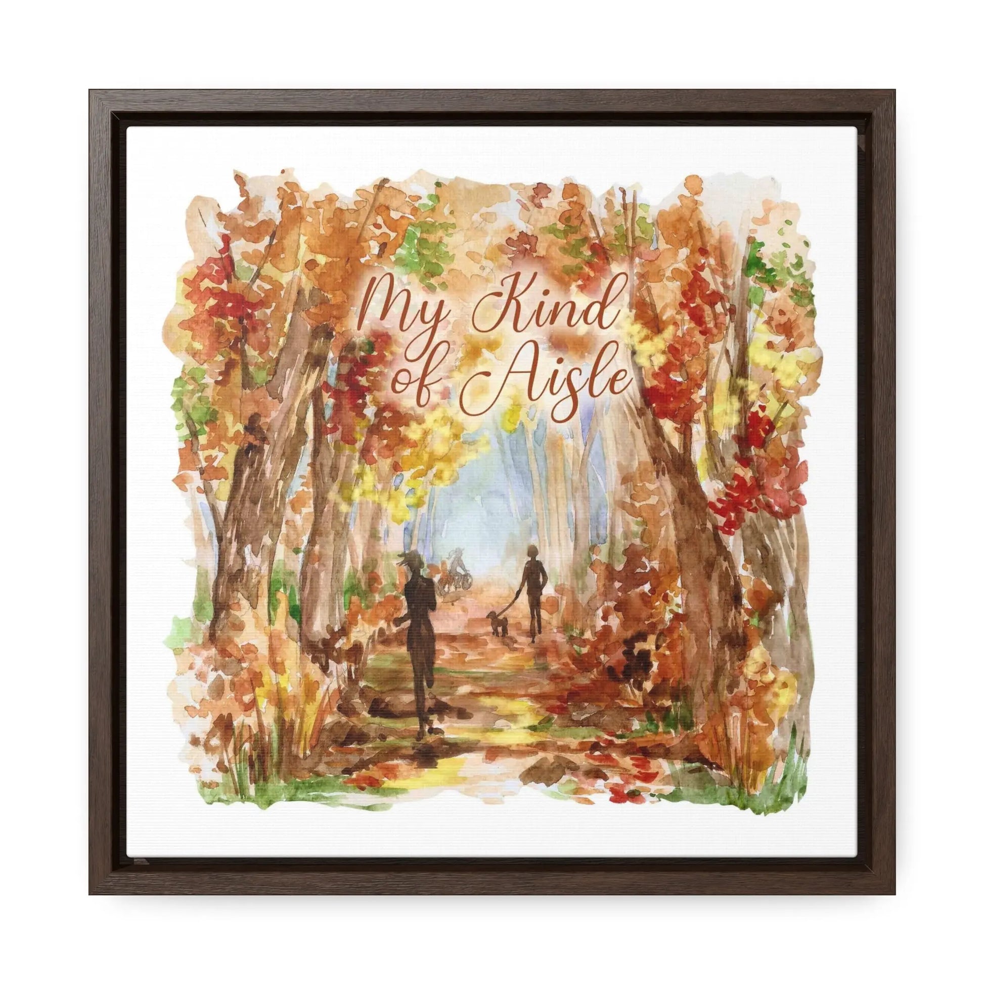 Empowerment Canvas Print, Framed, Inspiring Women's Autumn Trail My Kind of Aisle