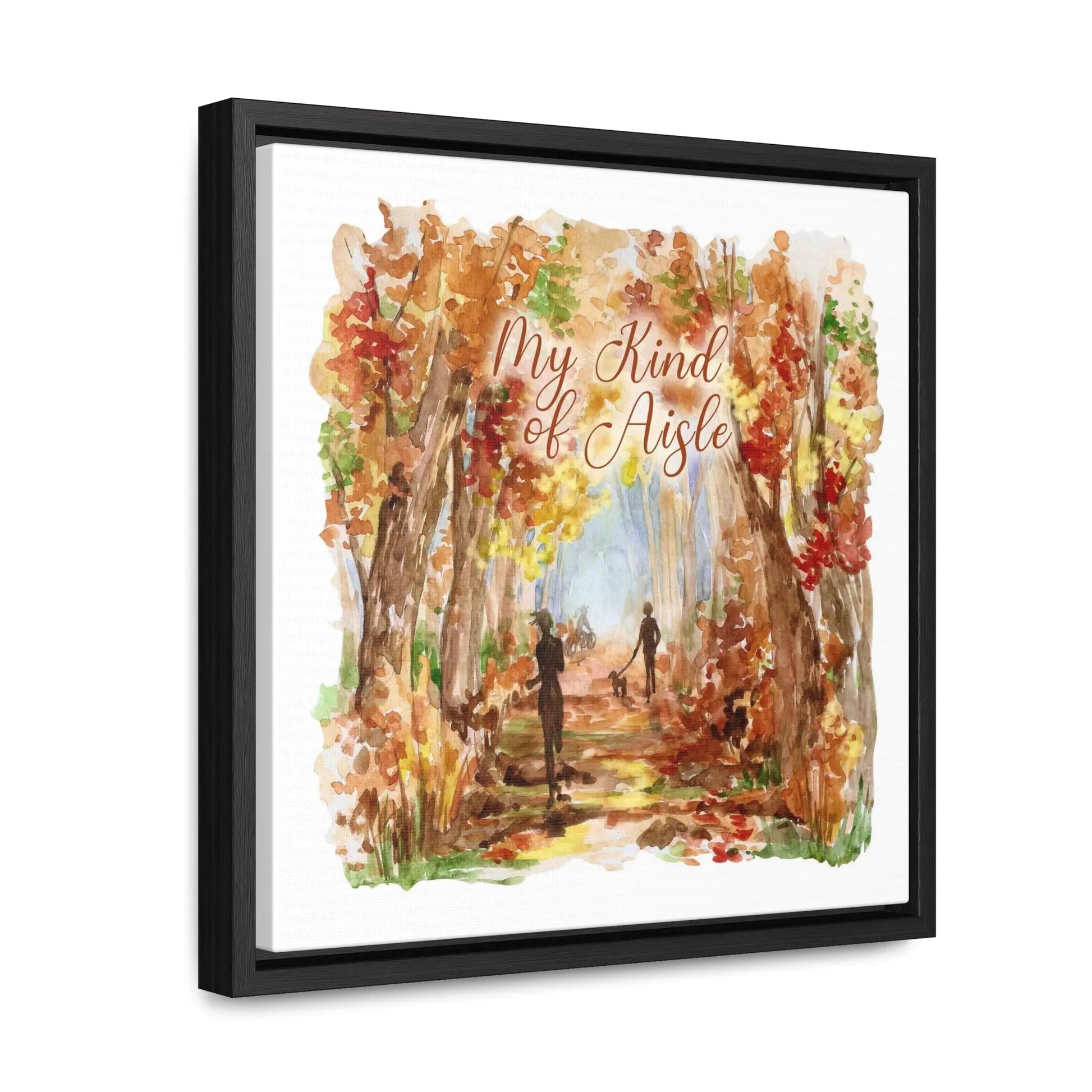 Empowerment Canvas Print, Framed, Inspiring Women's Autumn Trail My Kind of Aisle