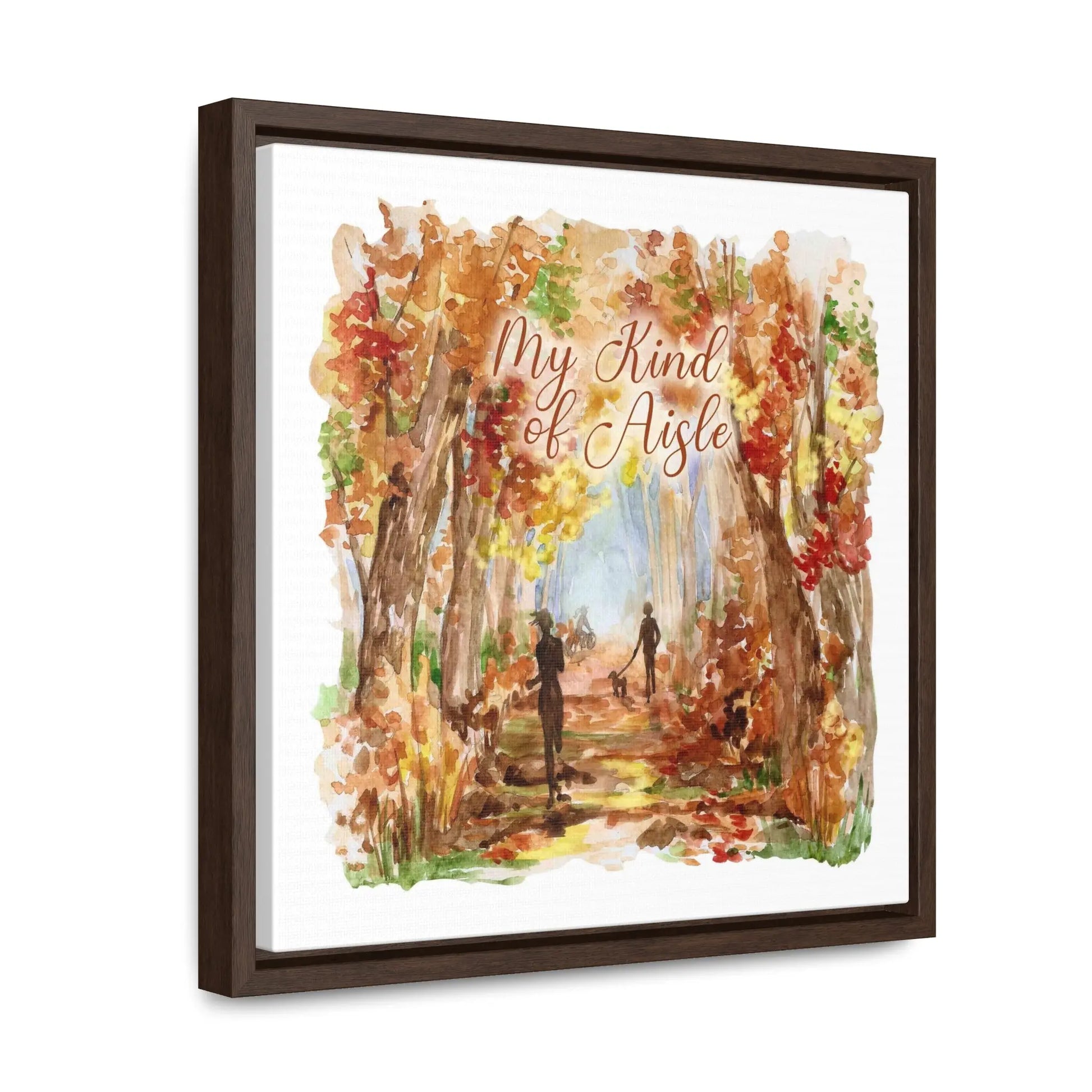 Empowerment Canvas Print, Framed, Inspiring Women's Autumn Trail My Kind of Aisle