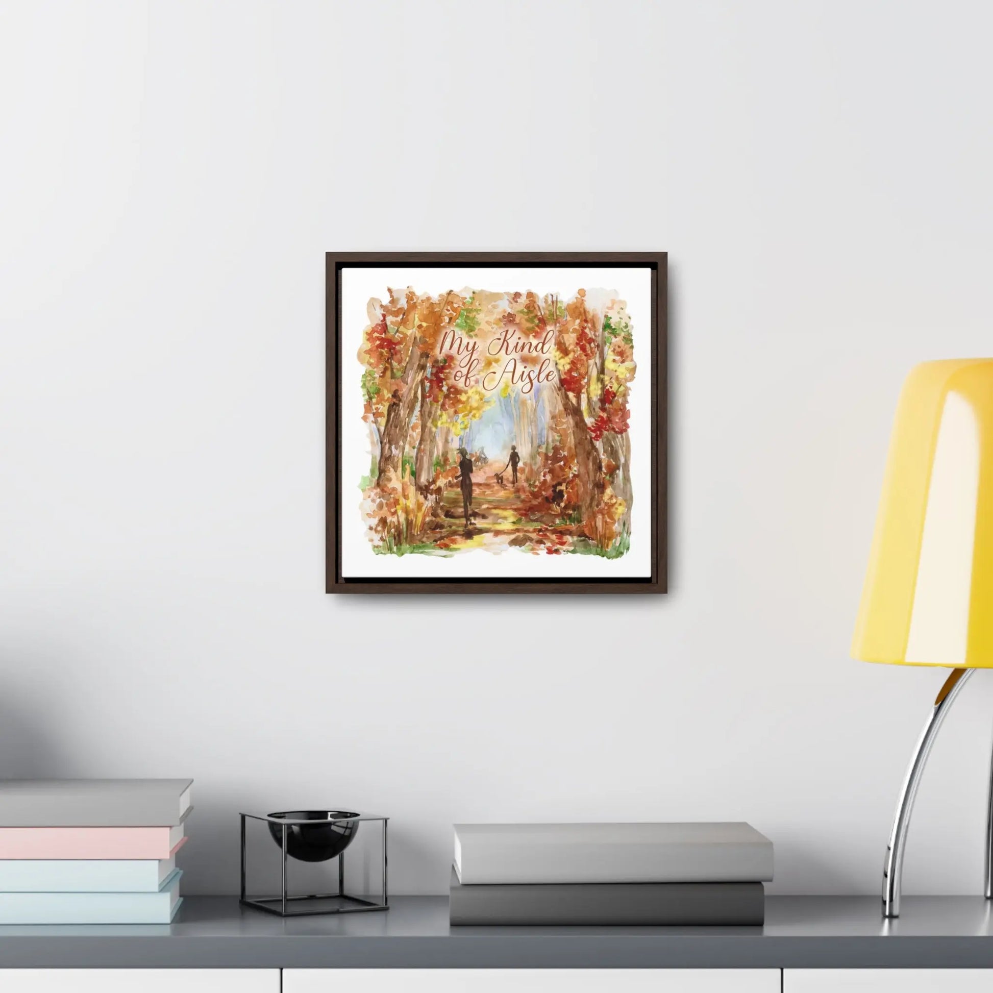 Empowerment Canvas Print, Framed, Inspiring Women's Autumn Trail My Kind of Aisle