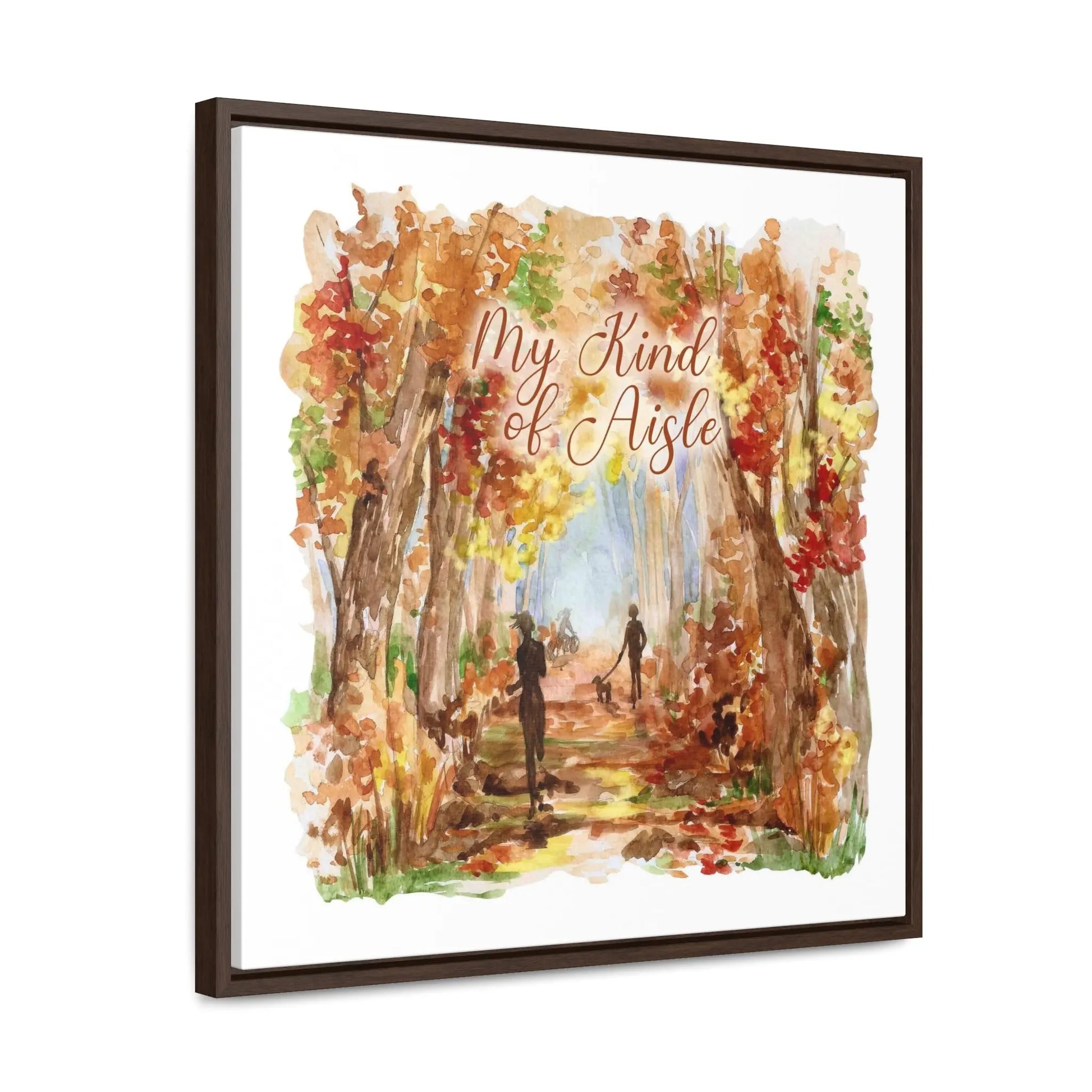 Empowerment Canvas Print, Framed, Inspiring Women's Autumn Trail My Kind of Aisle