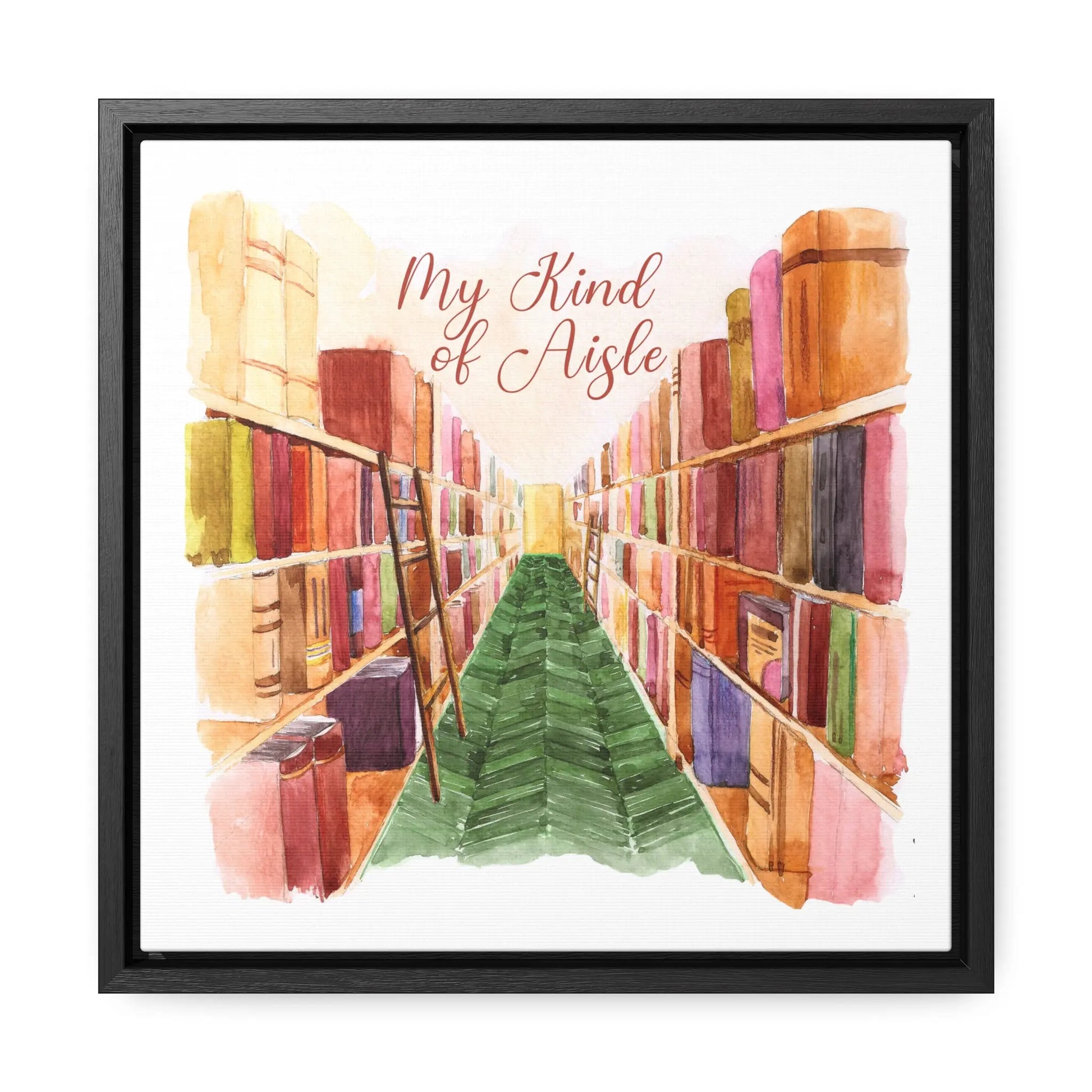 Empowerment Canvas Print, Framed, Inspiring Women's Bookstore My Kind of Aisle