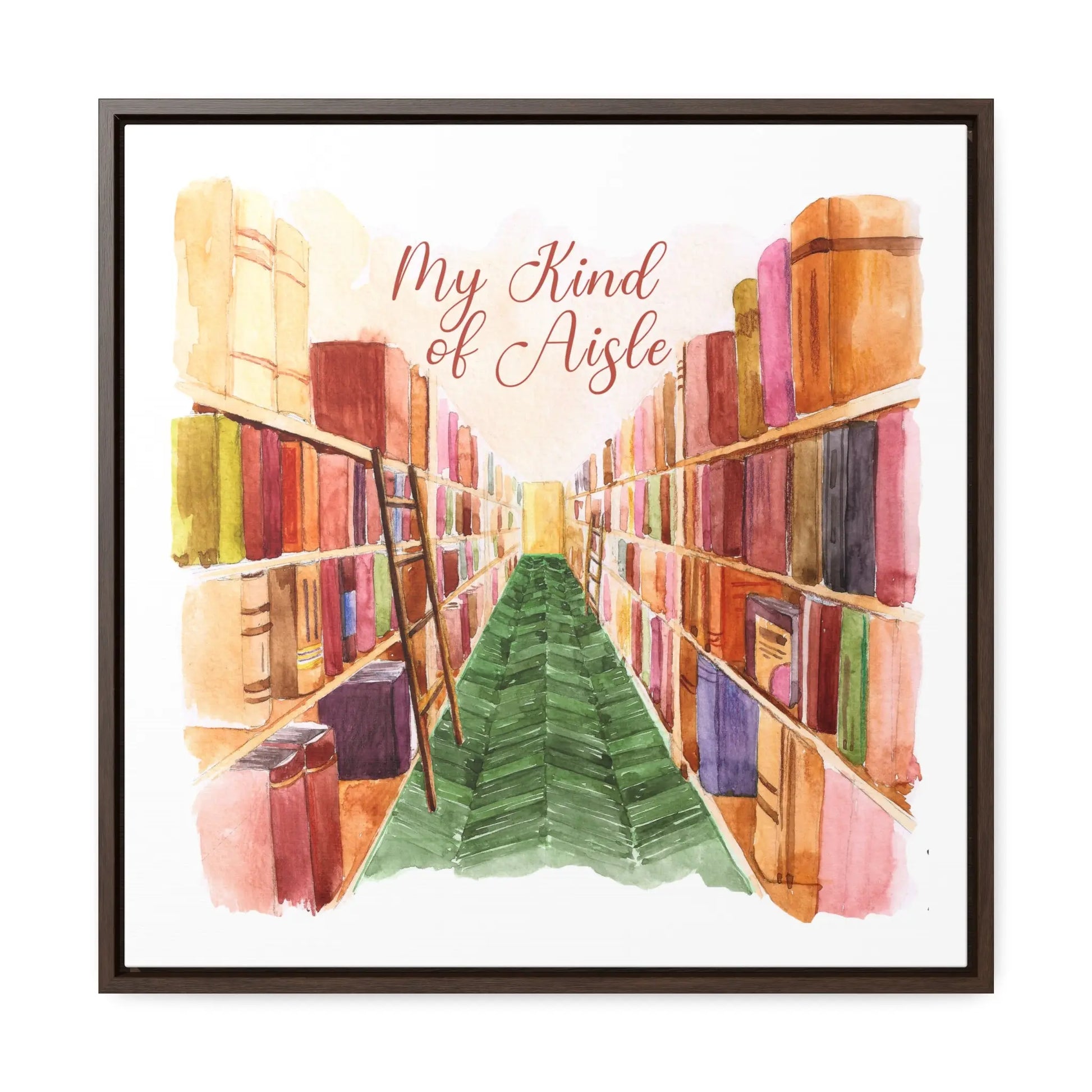 Empowerment Canvas Print, Framed, Inspiring Women's Bookstore My Kind of Aisle