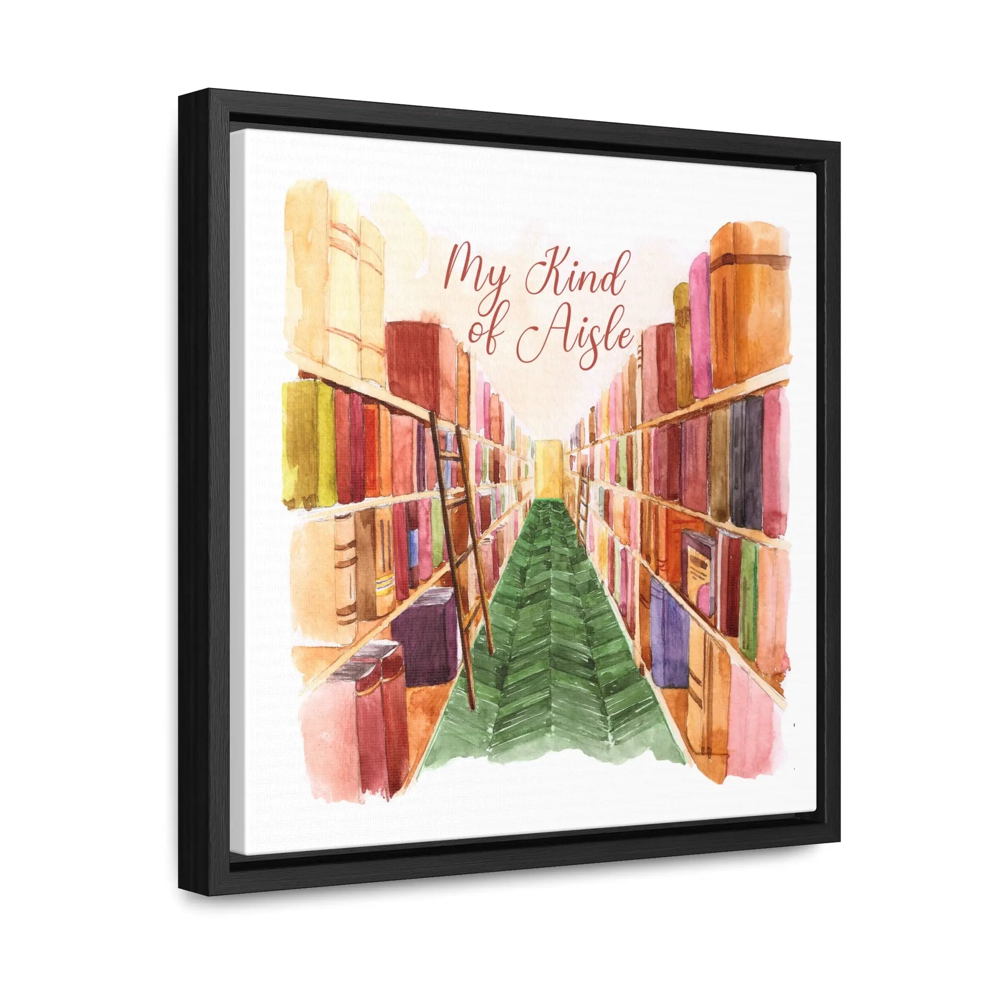 Empowerment Canvas Print, Framed, Inspiring Women's Bookstore My Kind of Aisle