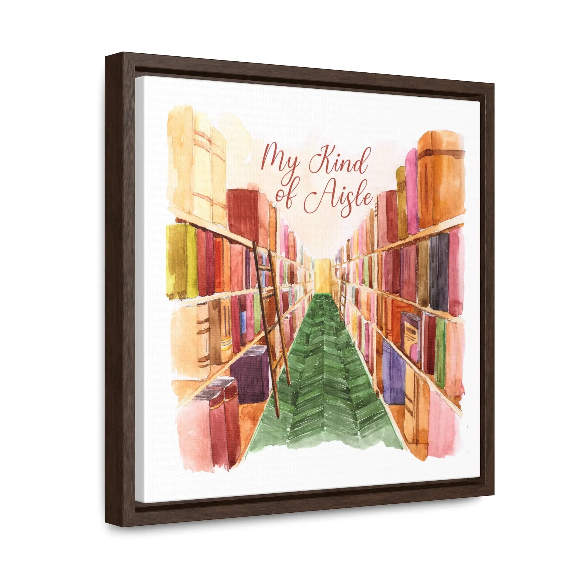 Empowerment Canvas Print, Framed, Inspiring Women's Bookstore My Kind of Aisle