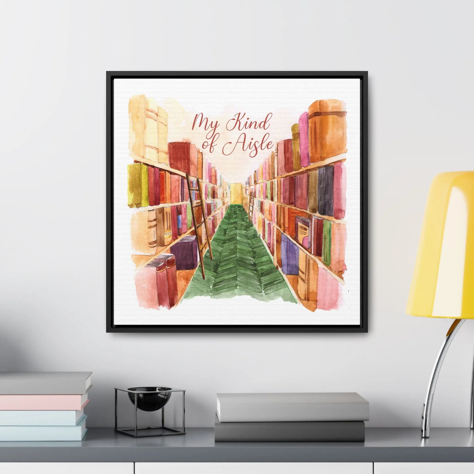 Empowerment Canvas Print, Framed, Inspiring Women's Bookstore My Kind of Aisle