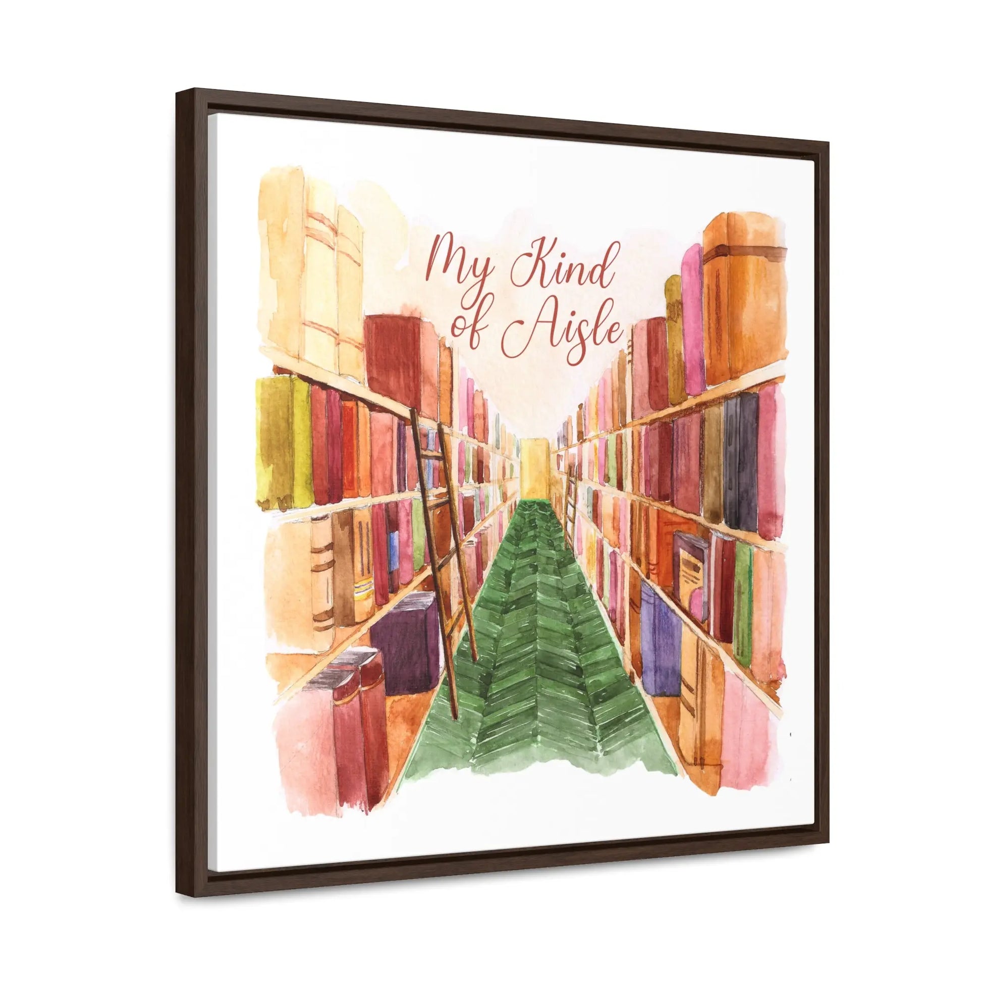 Empowerment Canvas Print, Framed, Inspiring Women's Bookstore My Kind of Aisle