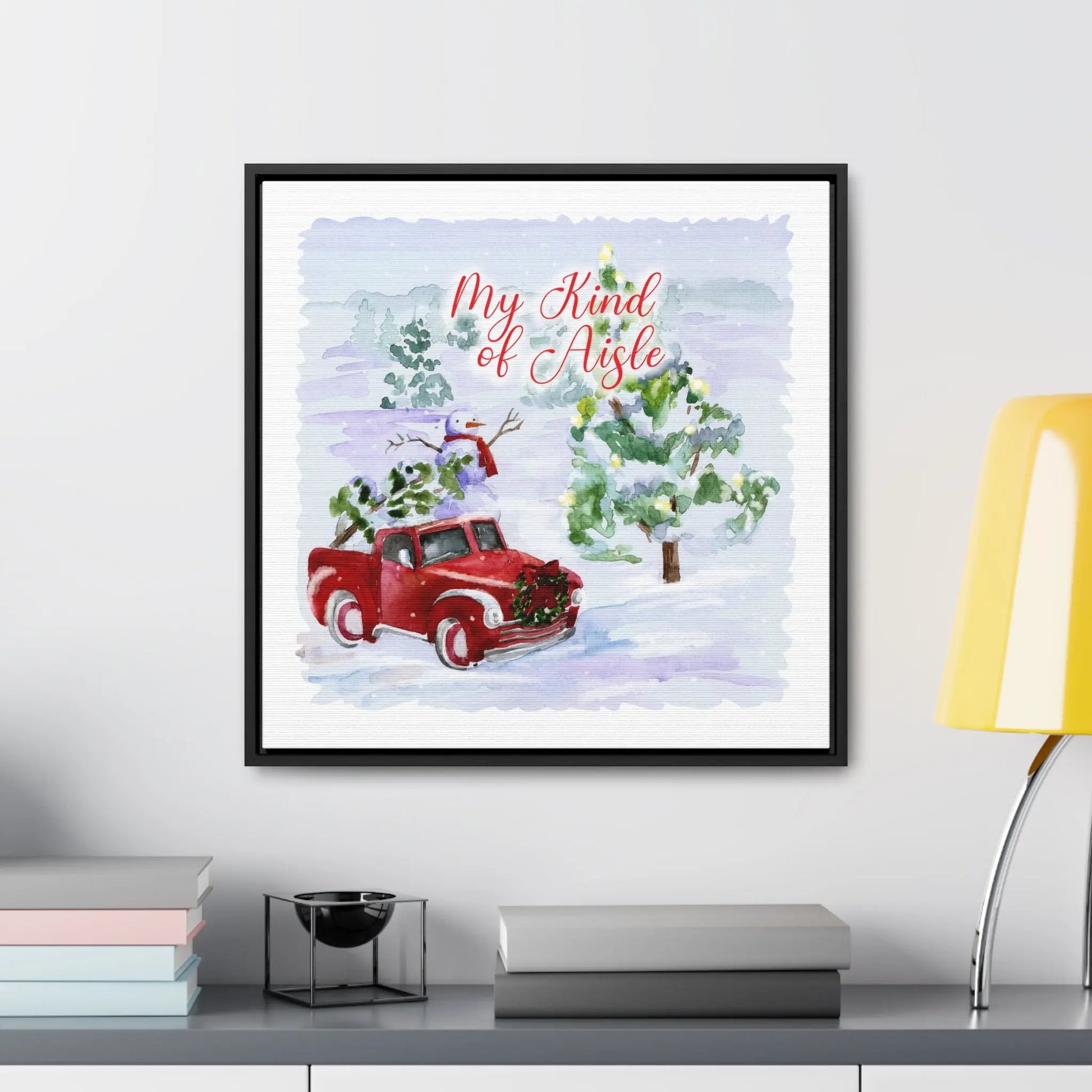 Empowerment Canvas Print, Framed, Inspiring Women's Christmas Tree Farm My Kind of Aisle