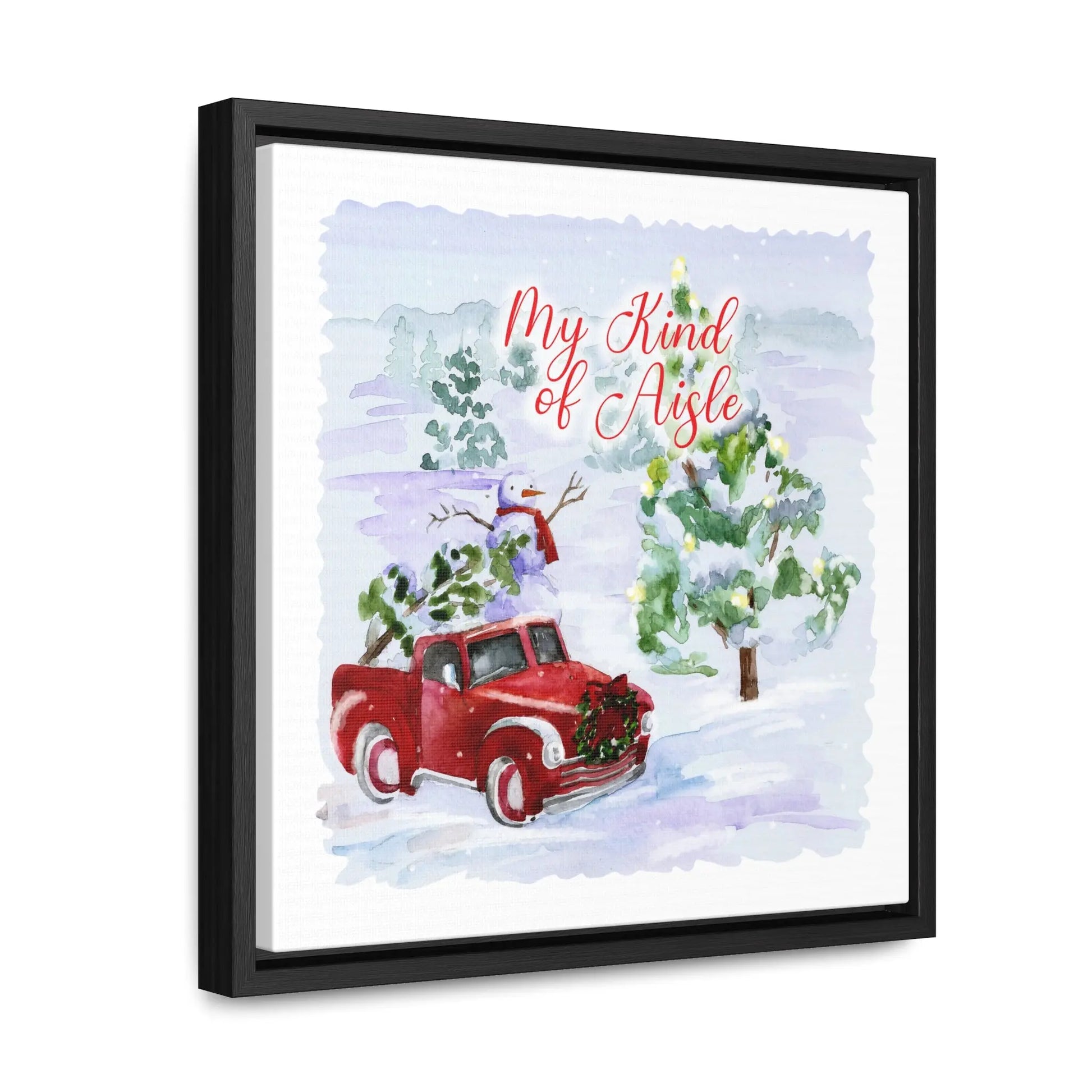 Empowerment Canvas Print, Framed, Inspiring Women's Christmas Tree Farm My Kind of Aisle