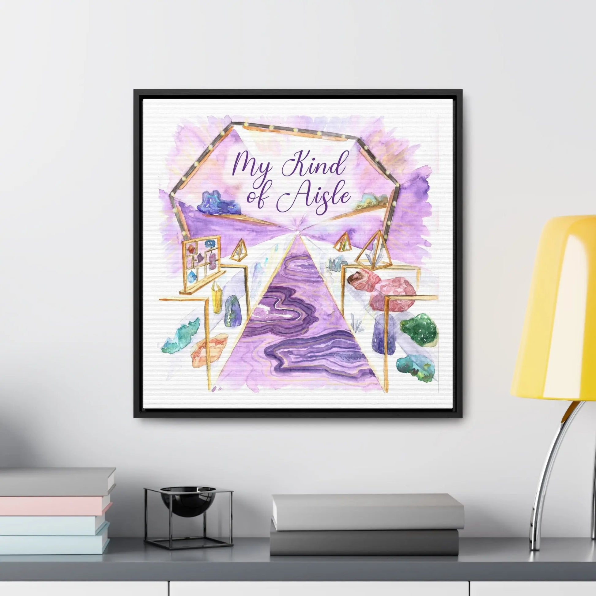 Empowerment Canvas Print, Framed, Inspiring Women's Crystal Shop My Kind of Aisle