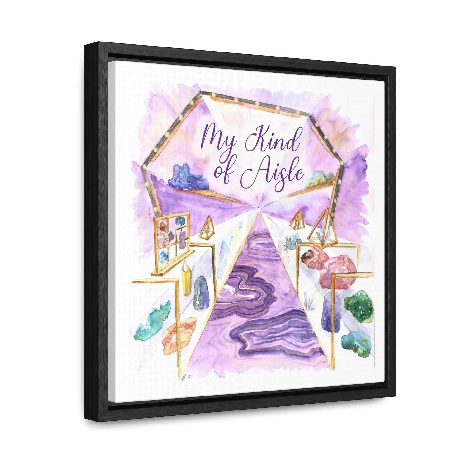 Empowerment Canvas Print, Framed, Inspiring Women's Crystal Shop My Kind of Aisle