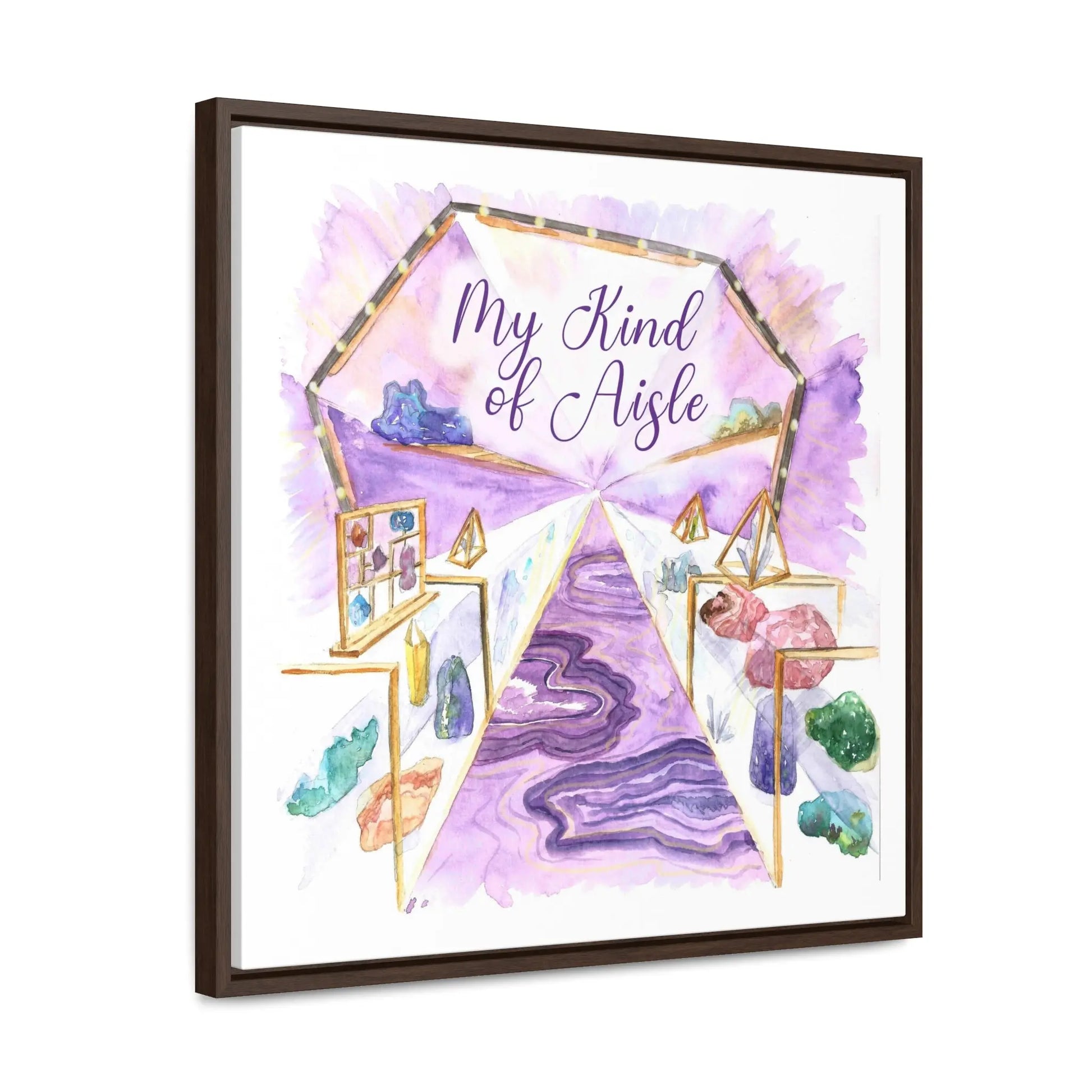 Empowerment Canvas Print, Framed, Inspiring Women's Crystal Shop My Kind of Aisle