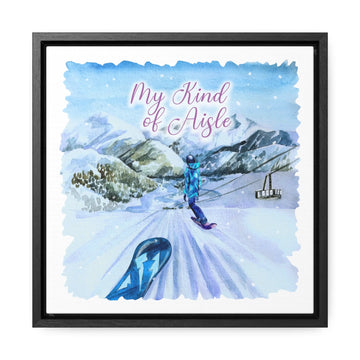 Empowerment Canvas Print, Framed, Inspiring Women's Snowboard