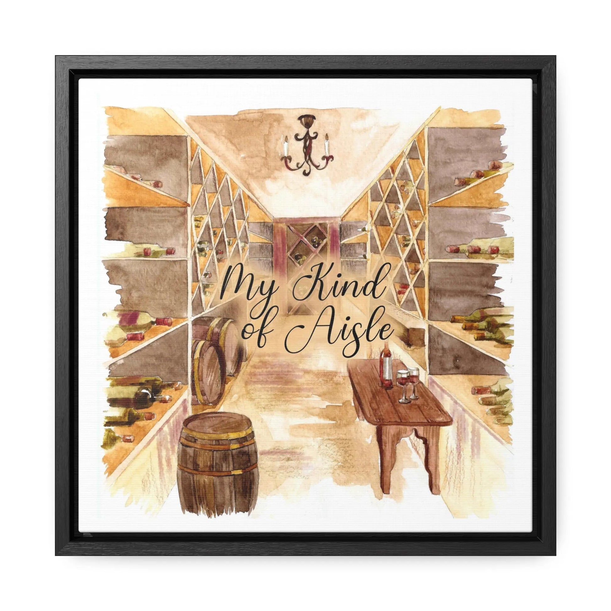 Empowerment Canvas Print, Framed, Inspiring Women's Wine Aisle My Kind of Aisle