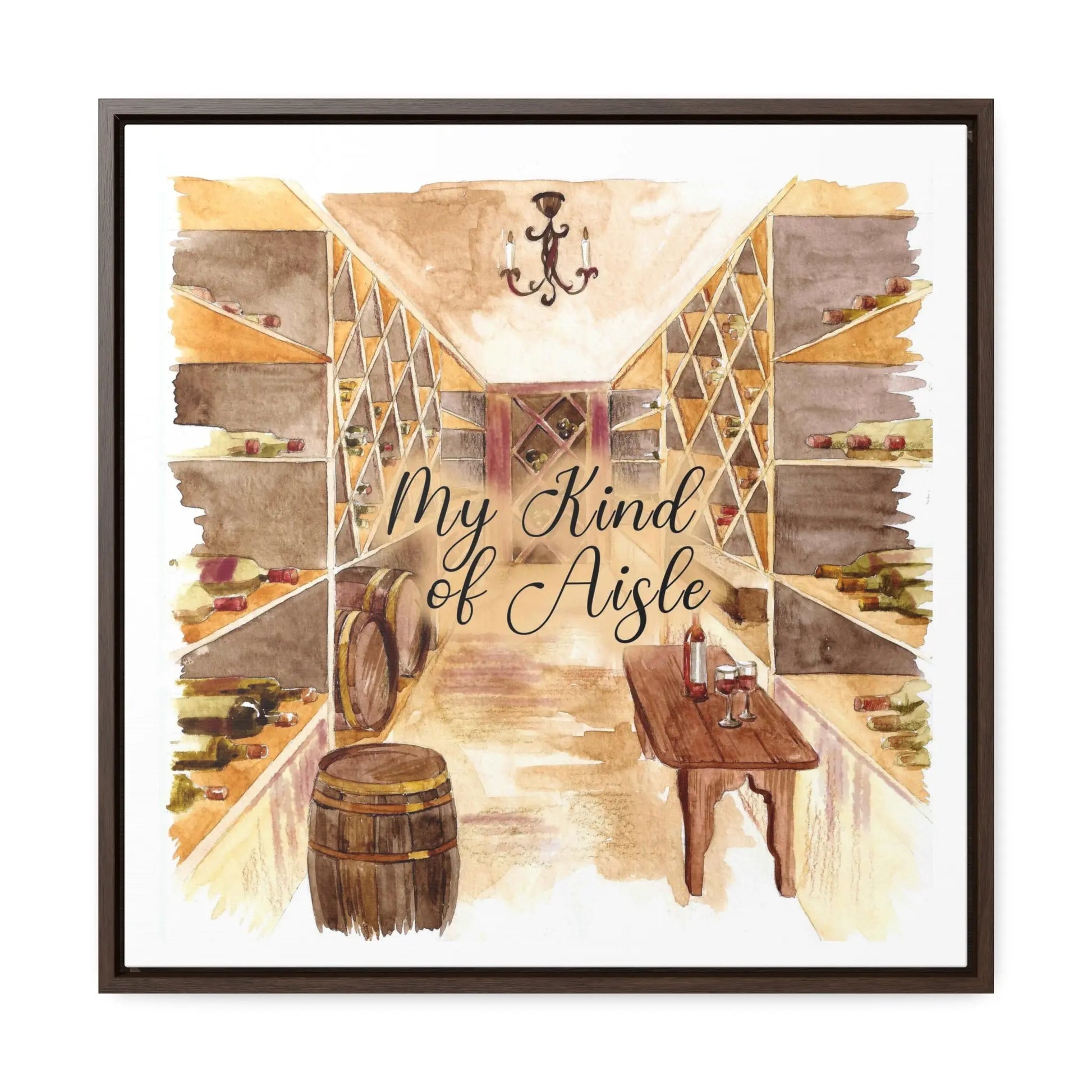 Empowerment Canvas Print, Framed, Inspiring Women's Wine Aisle My Kind of Aisle