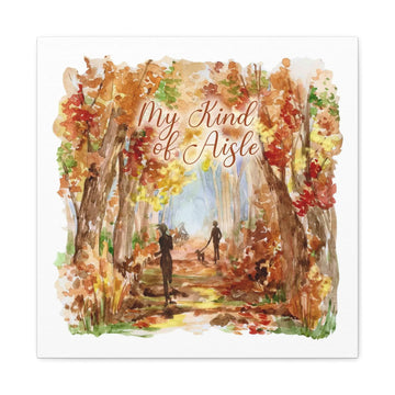 Empowerment Canvas Print, Inspiring Women's Autumn Trail