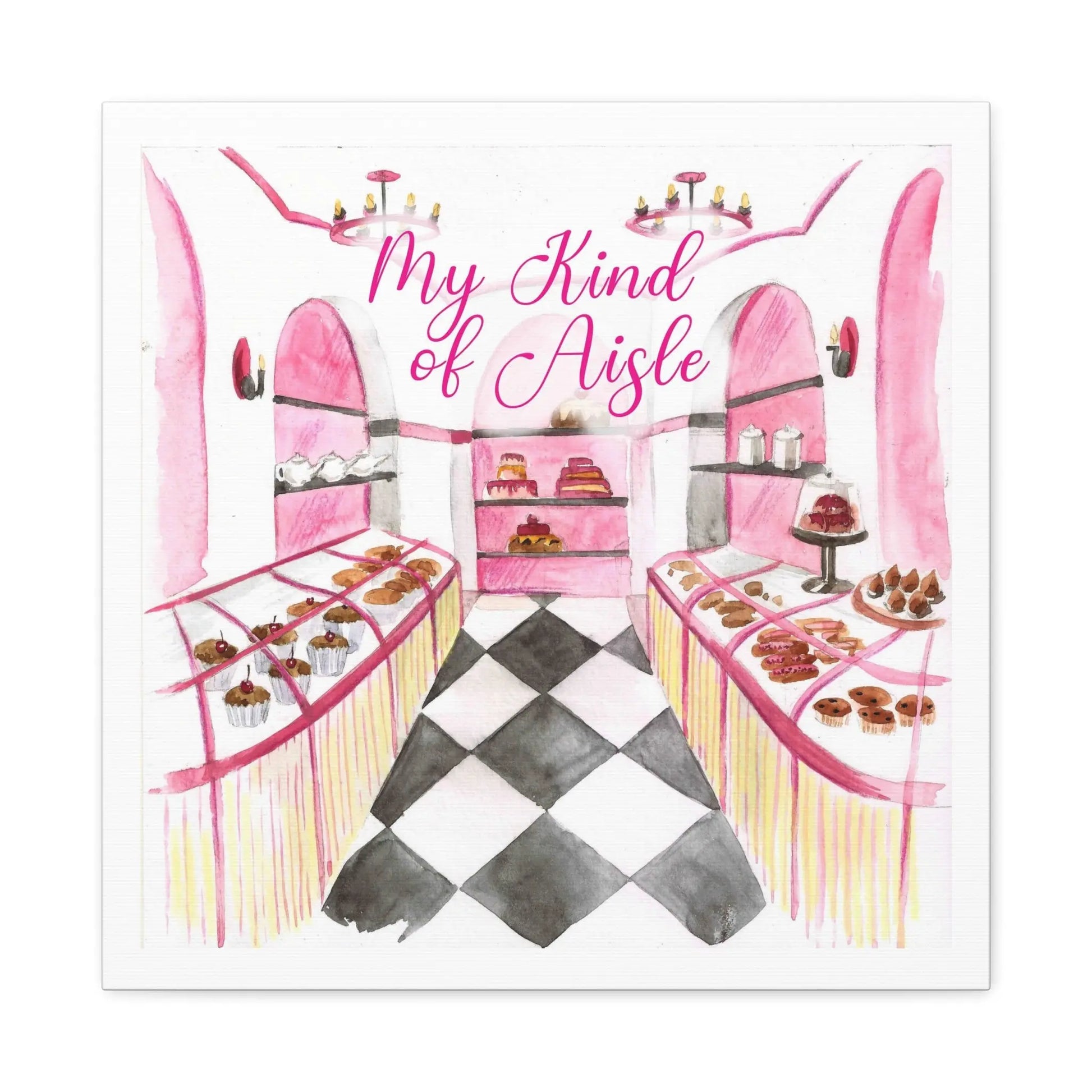 Empowerment Canvas Print, Inspiring Women's Bakery My Kind of Aisle