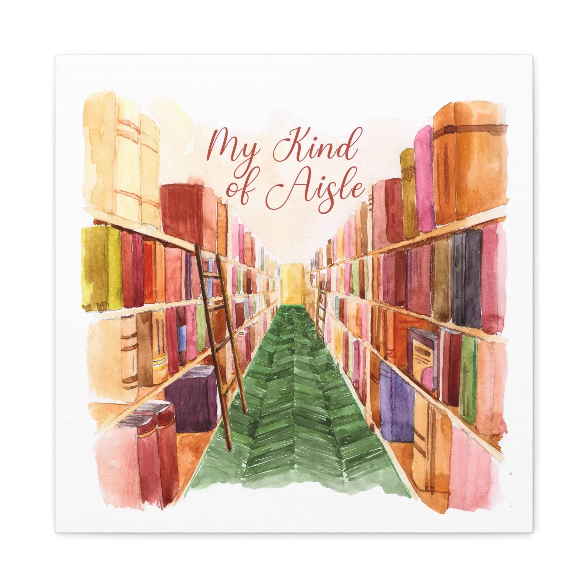 Empowerment Canvas Print, Inspiring Women's Bookstore My Kind of Aisle