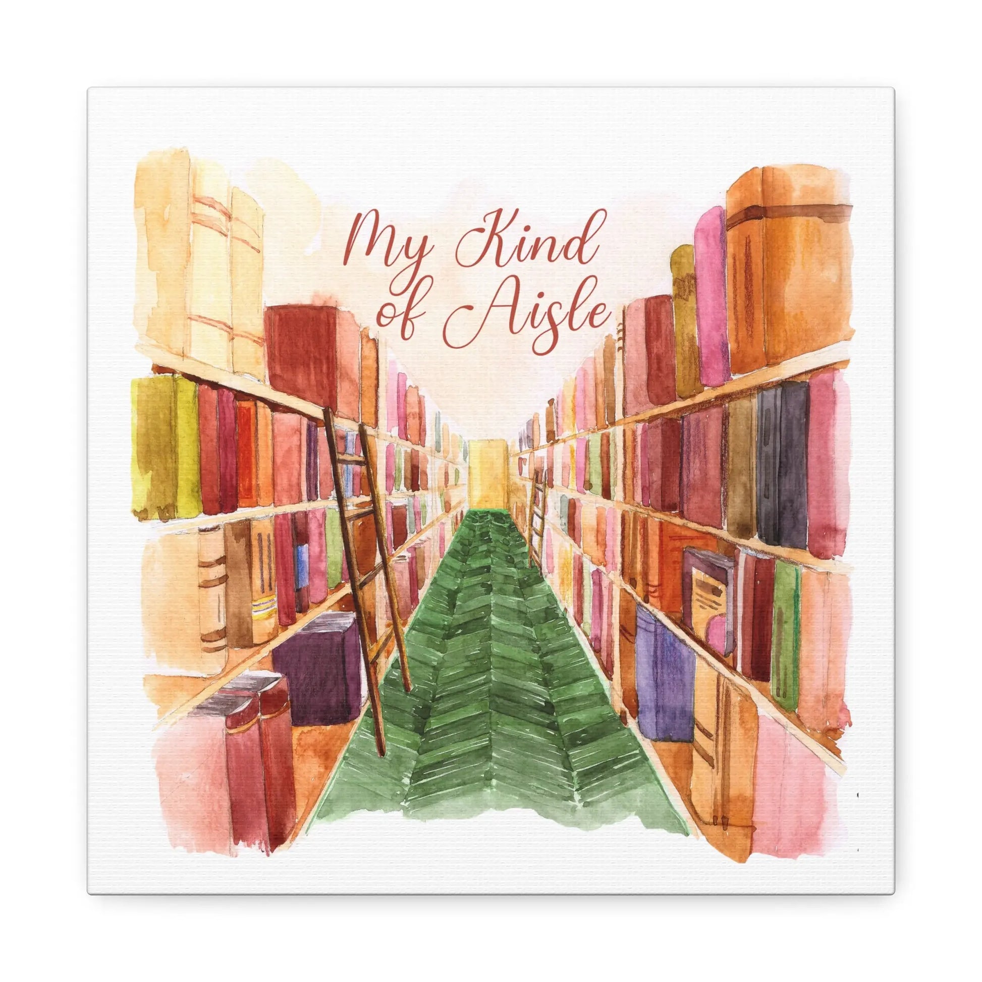 Empowerment Canvas Print, Inspiring Women's Bookstore My Kind of Aisle