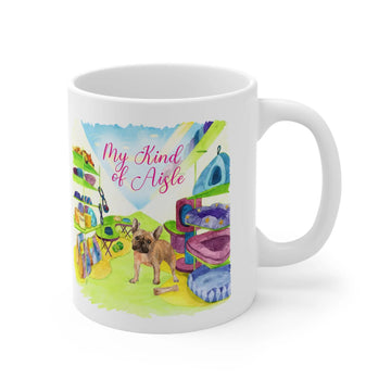 Empowerment Coffee Mug, French Bulldog, Inspiring Women's Pet Dog Cup, 11 oz