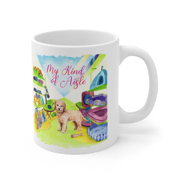 Empowerment Coffee Mug, Golden Doodle Dog, Inspiring Women's Pet Cup, 11 oz My Kind of Aisle