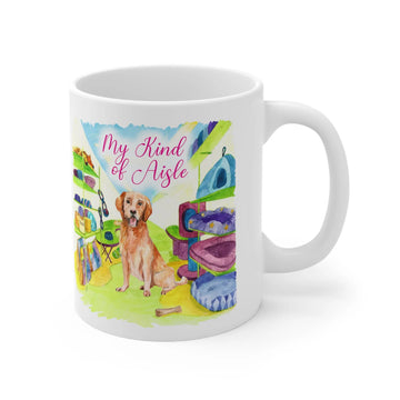 Empowerment Coffee Mug, Golden Retriever Dog, Inspiring Women's Pet Cup, 11 oz