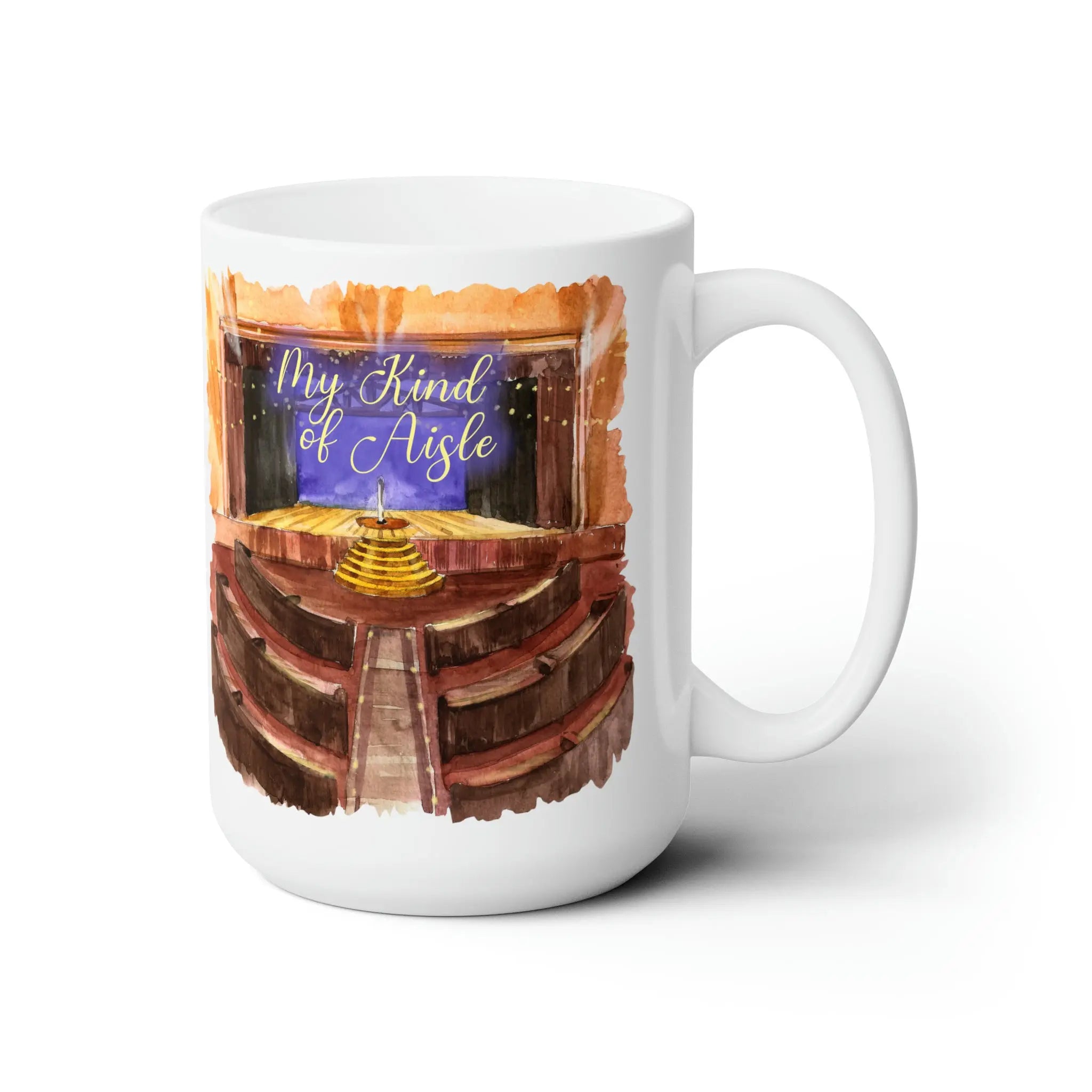 Empowerment Coffee Mug, Inspiring Ryman Auditorium, 15 oz My Kind of Aisle