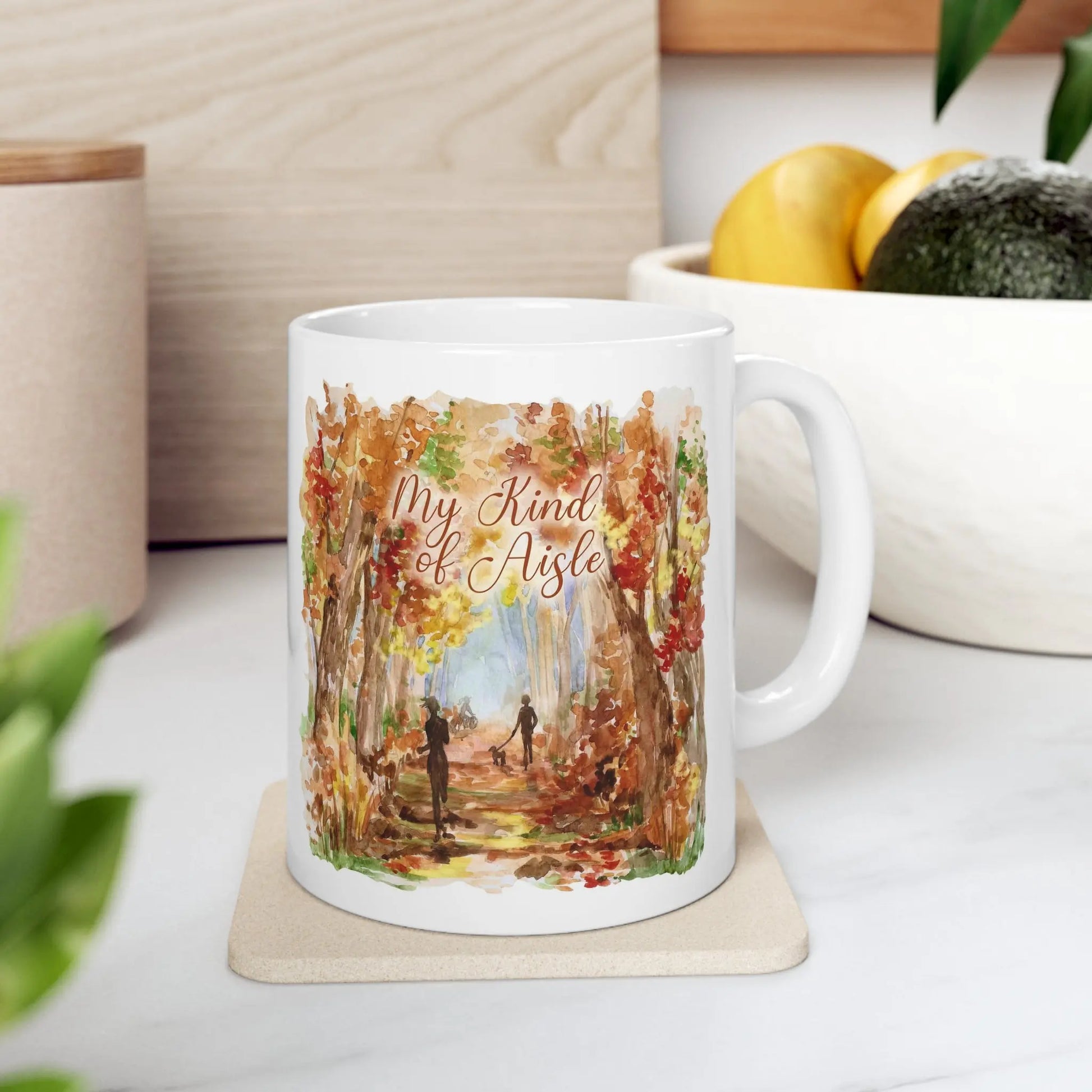 Empowerment Coffee Mug, Inspiring Women's Autumn Trail Cup, 11 oz My Kind of Aisle