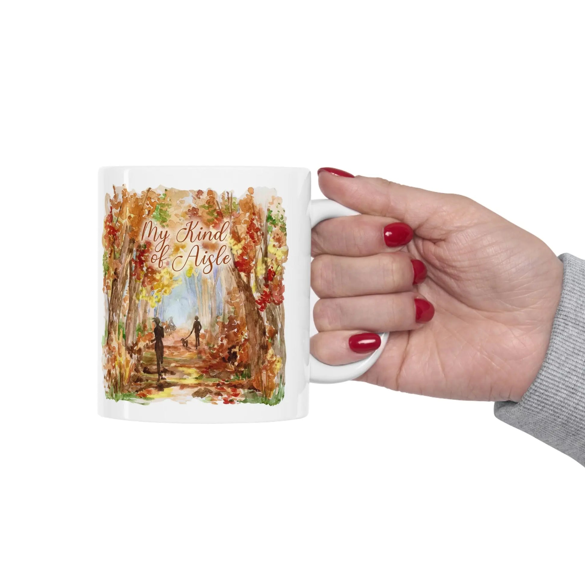 Empowerment Coffee Mug, Inspiring Women's Autumn Trail Cup, 11 oz My Kind of Aisle