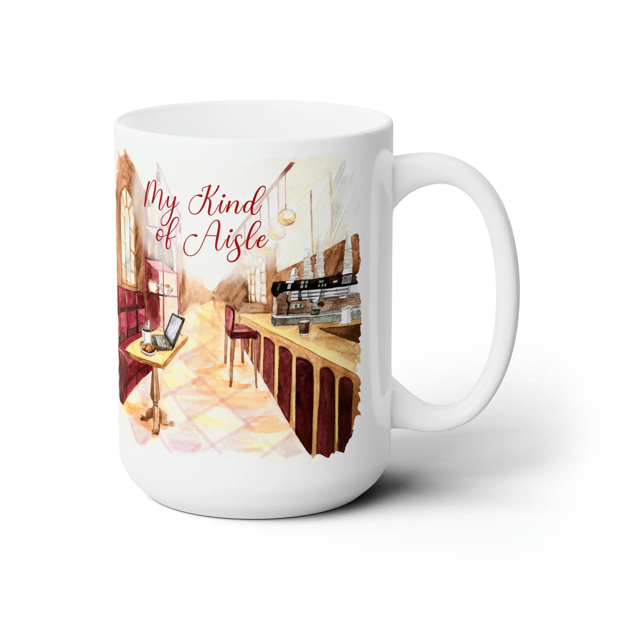 Empowerment Coffee Mug, Inspiring Women's Chic Coffee Shop Cup, 15 oz My Kind of Aisle