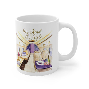 Empowerment Coffee Mug, Inspiring Women's Luxury Private Jet Airplane Cup, 11 oz My Kind of Aisle