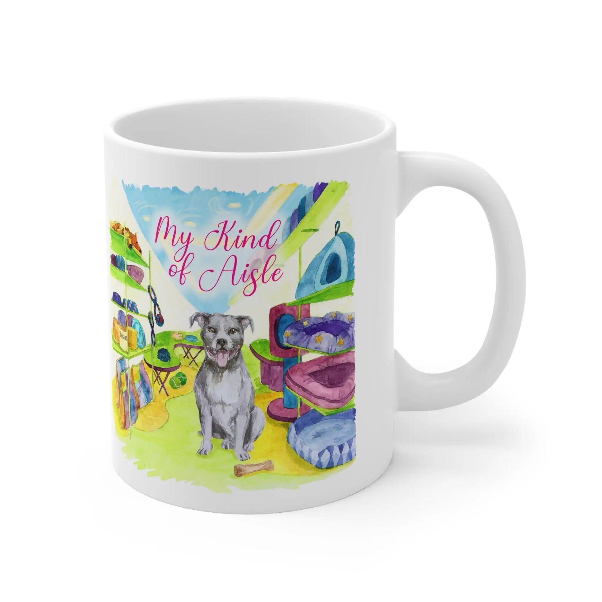 Empowerment Coffee Mug, Inspiring Women's Pet Pit Bull Cup, 11 oz My Kind of Aisle