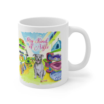 Empowerment Coffee Mug, Inspiring Women's Pet Pit Bull Cup, 11 oz