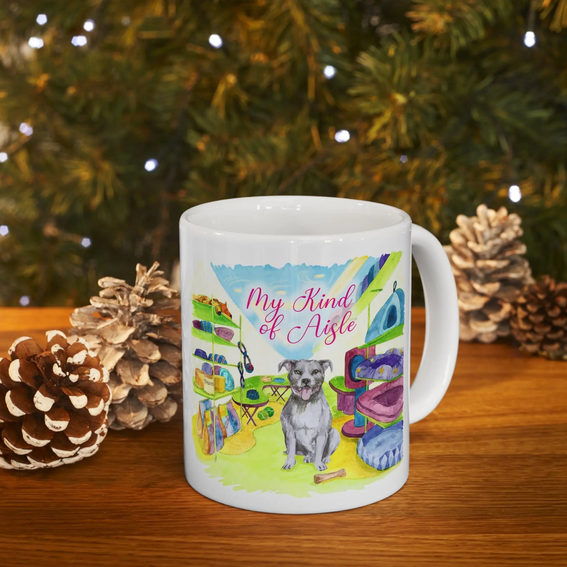 Empowerment Coffee Mug, Inspiring Women's Pet Pit Bull Cup, 11 oz My Kind of Aisle